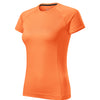 Summit Bloom - T-shirt women’s 95% polyester 5% elastane - 176 - neon mandarine