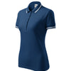Rose Quartz -Polo shirt women's 65% cotton 35% polyester - 220 - Navy blue