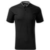 Drakon Sphere -Polo shirt men's 100% cotton, bomber collar- 273 - Black