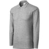 Helion Prime - Polo shirt men's 65% cotton 35% polyester (long sleeve)- 221 - Gray