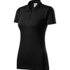 LyraBloom - Polo shirt women's 100% cotton - 223 - Black