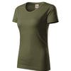 Breezeform - T-shirt women's 100% organic cotton GOTS - 174 - military