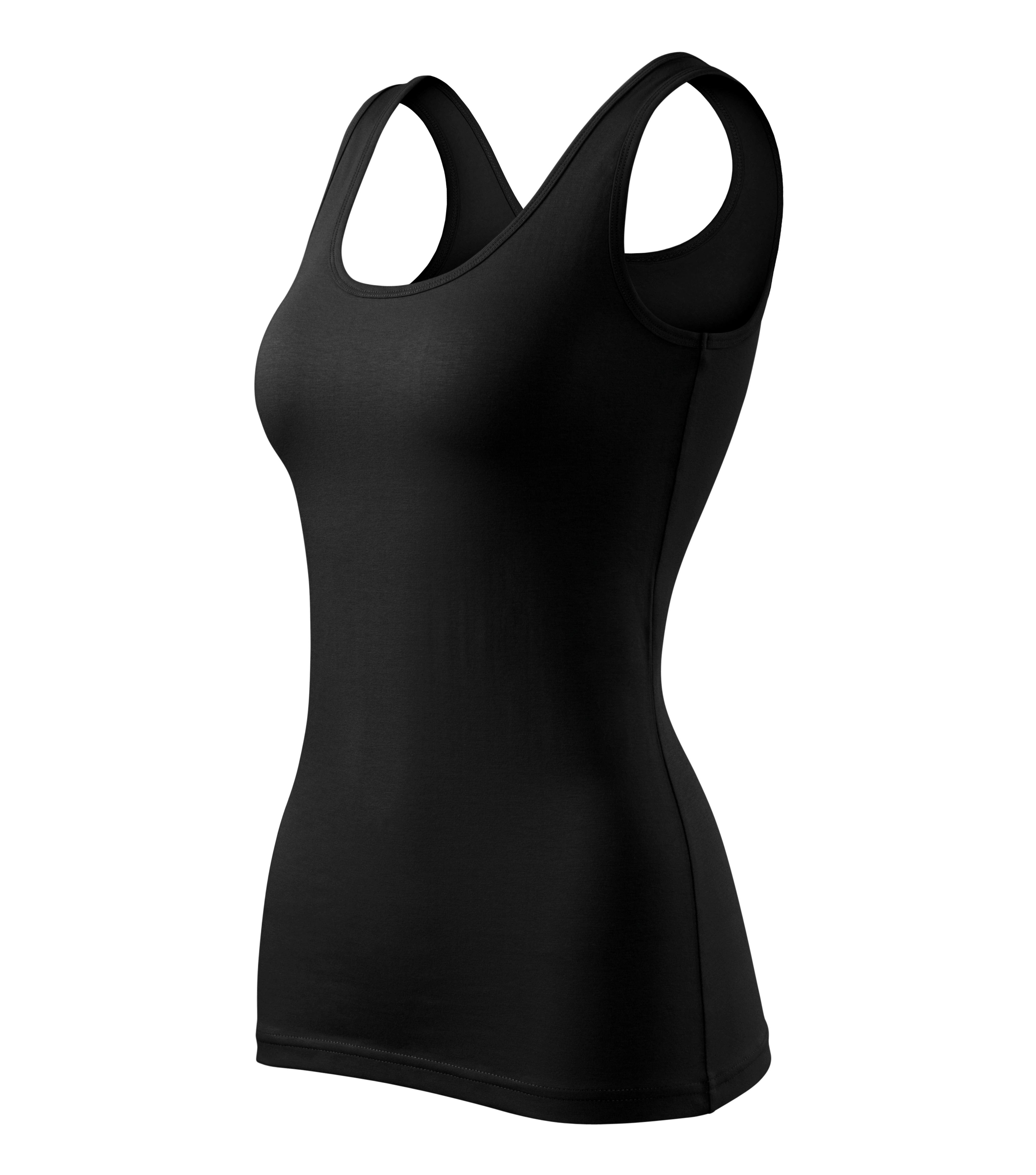 Aura Mist - Top dames 95% katoen 5% elastaan - 136, Zwart, maat XS