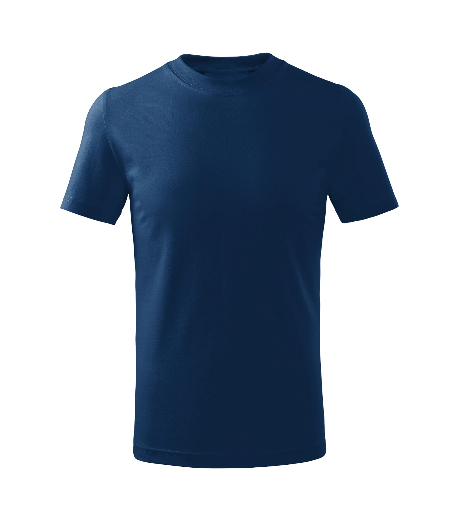Indigo Route - T-shirt kinderen 100% katoen - 138, middernachtblauw, maat 158 cm/12 years