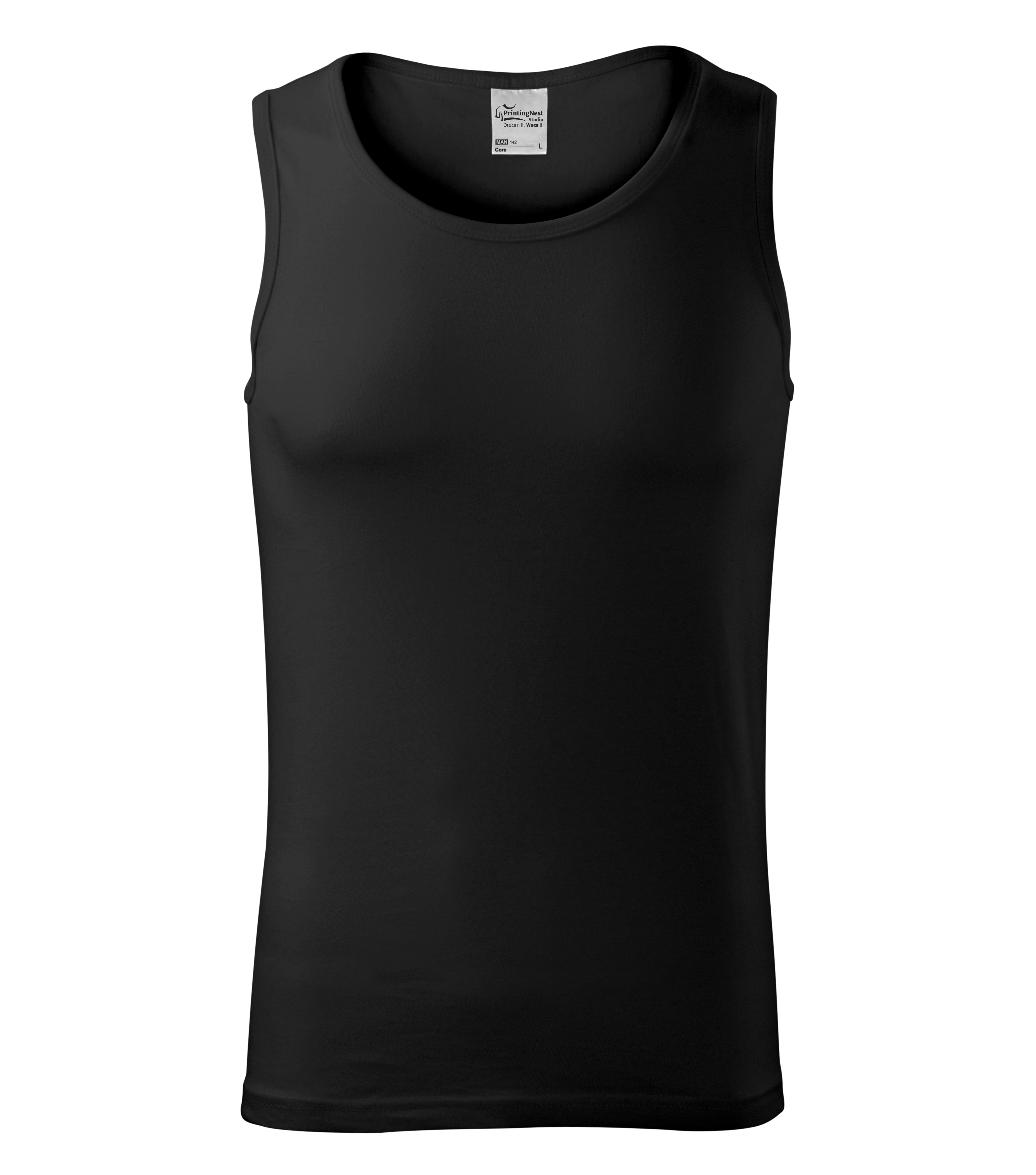 Iron Crest - Top heren 100% katoen - 142, Zwart, maat S