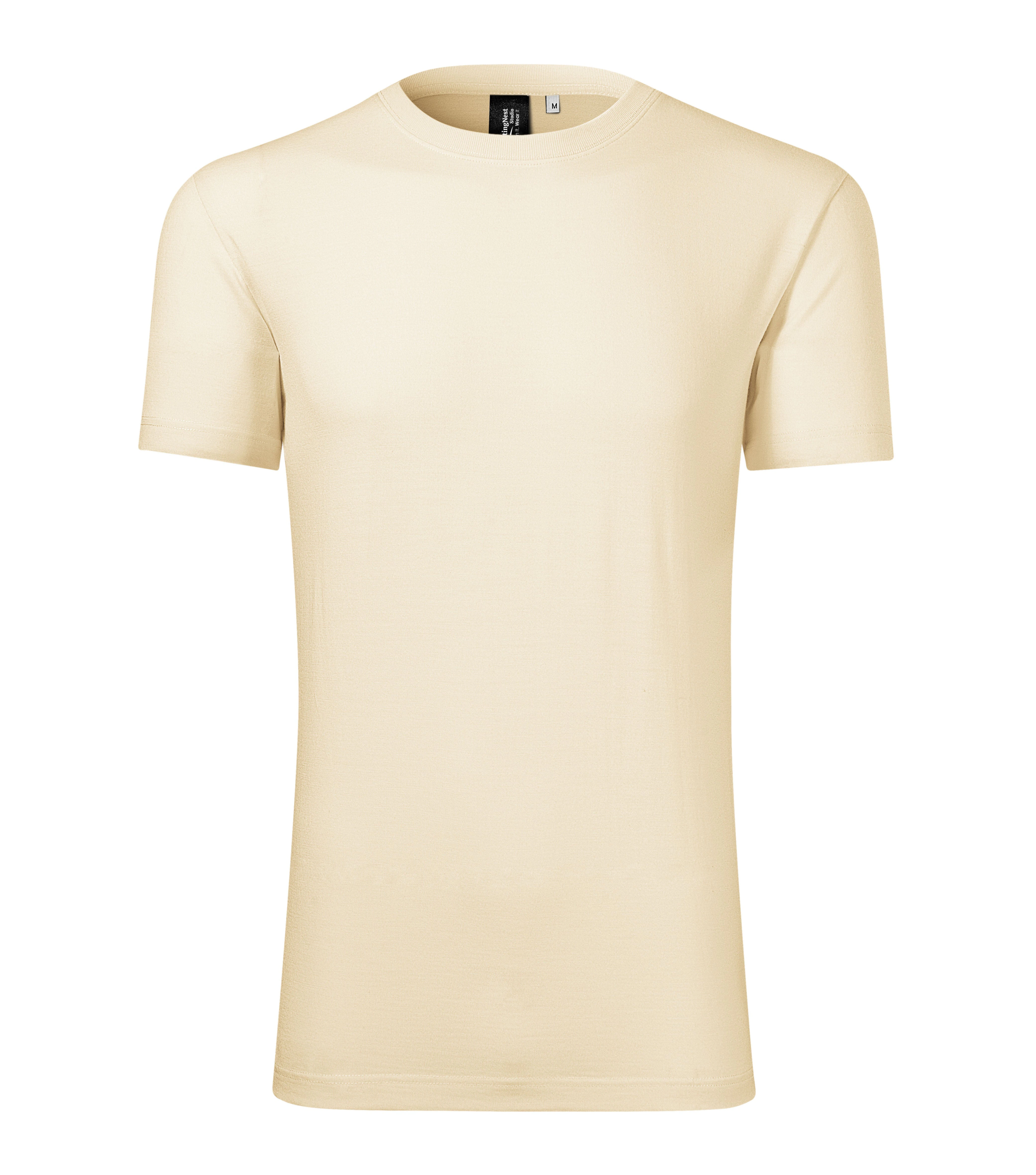 Storm Loom - T-shirt heren 100% merinowol - 157, amandel, maat S