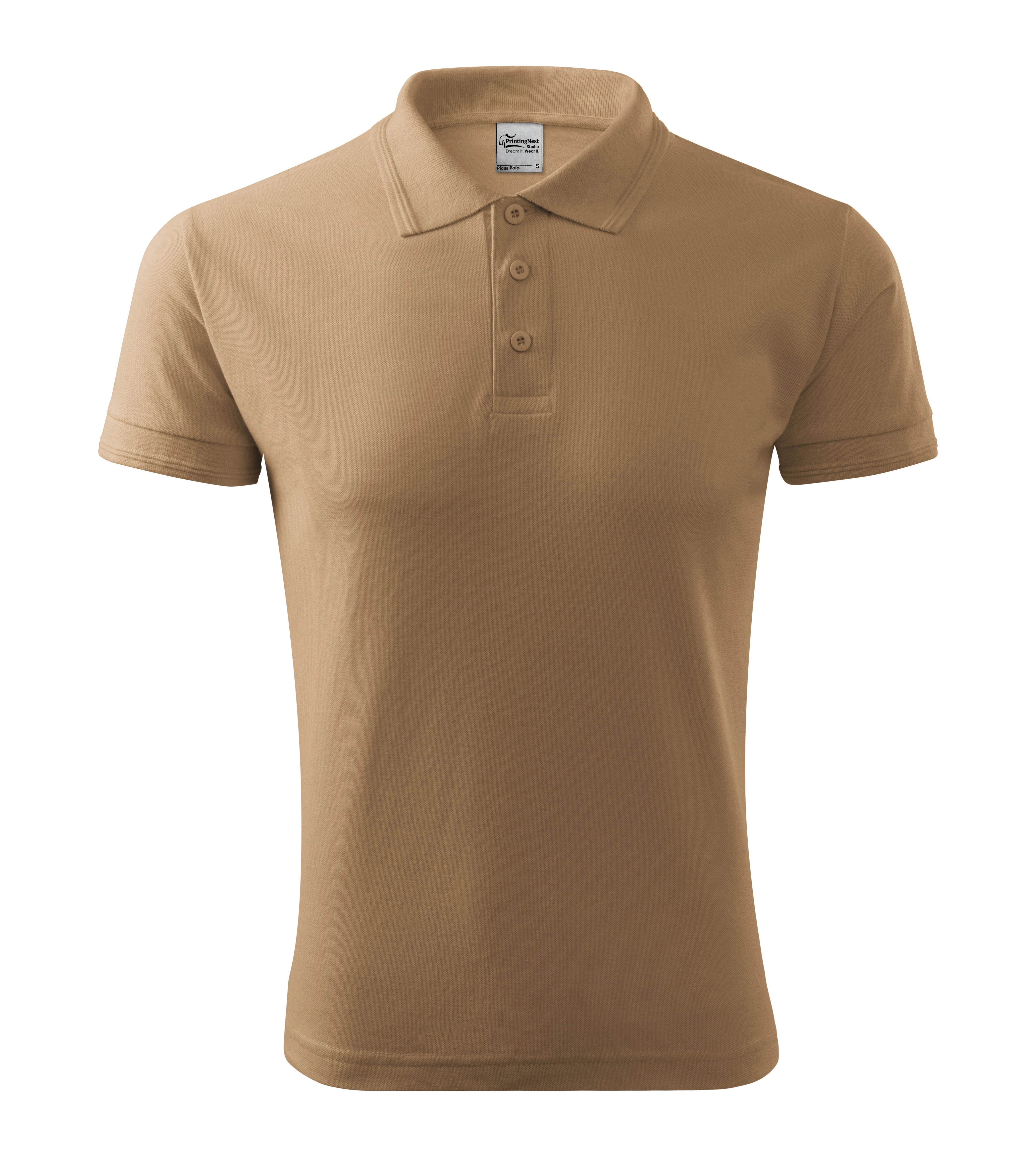 Marzium - Poloshirt heren 65% katoen 35% polyester - 203, zand, maat S