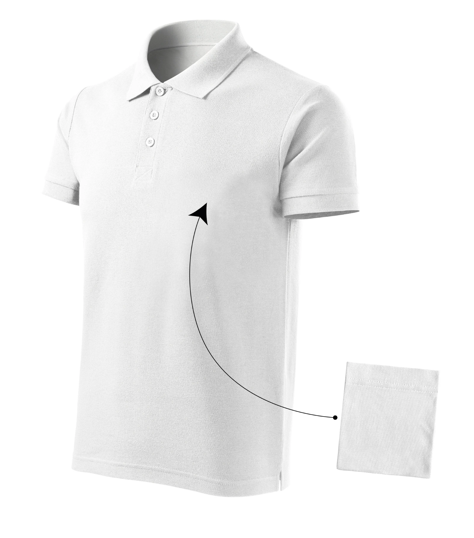 Ever Path - Poloshirt heren 100% katoen - 212, wit, maat 3XL