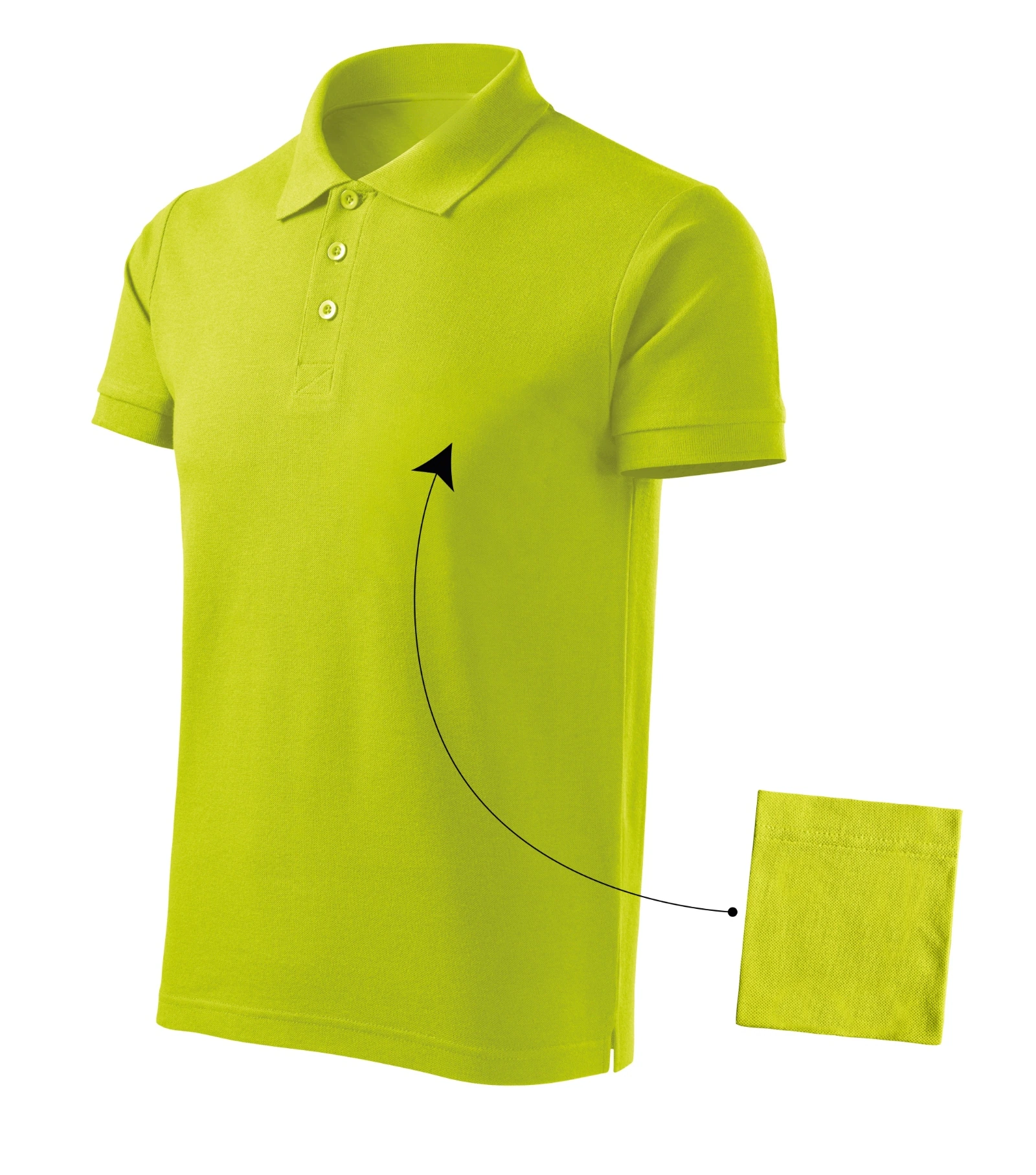Ever Path - Poloshirt heren 100% katoen - 212, limoengroen, maat S