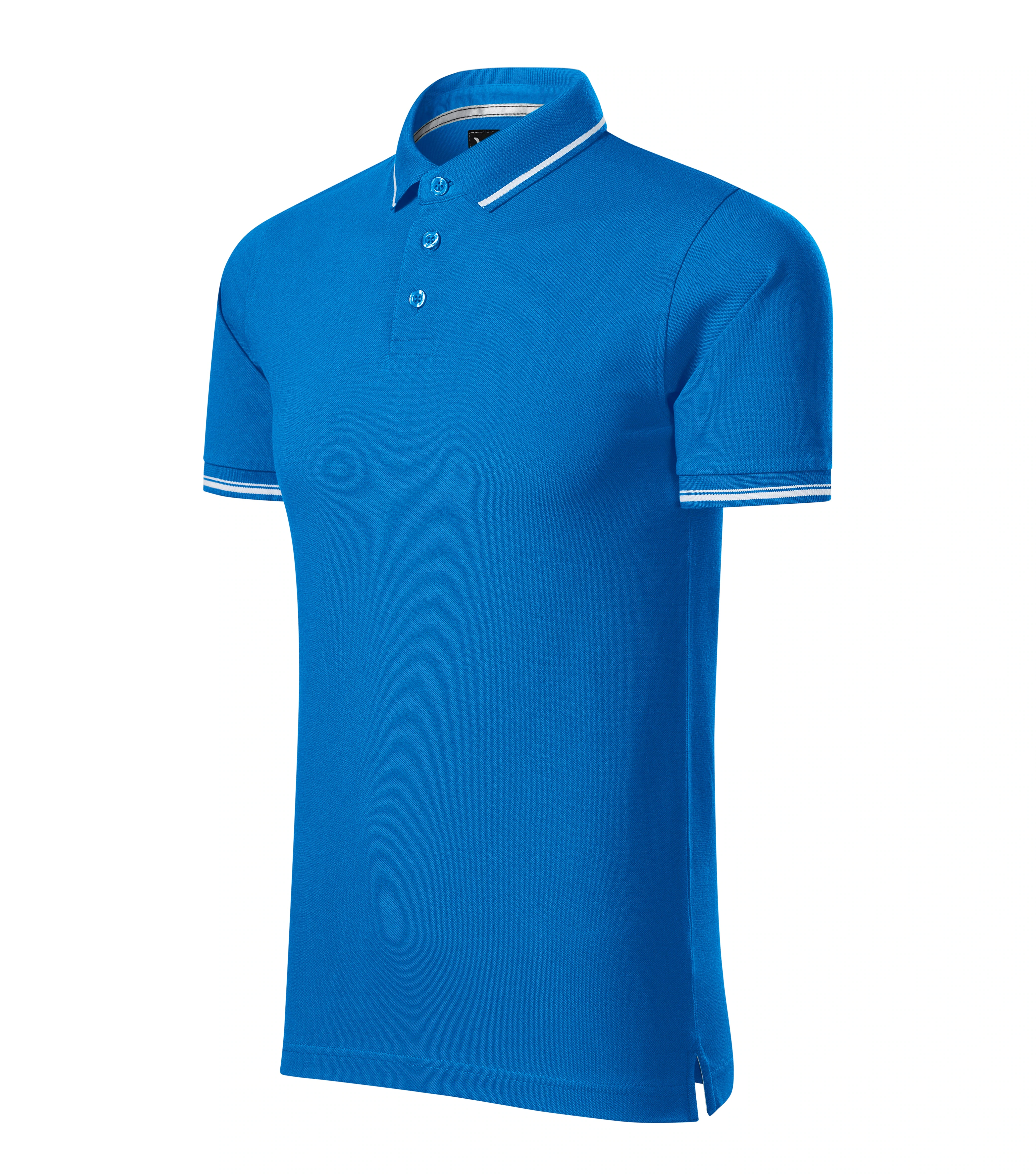 Pyroxen - Polo heren 95 % katoen 5% elastaan - 251, snorkelblauw, maat S