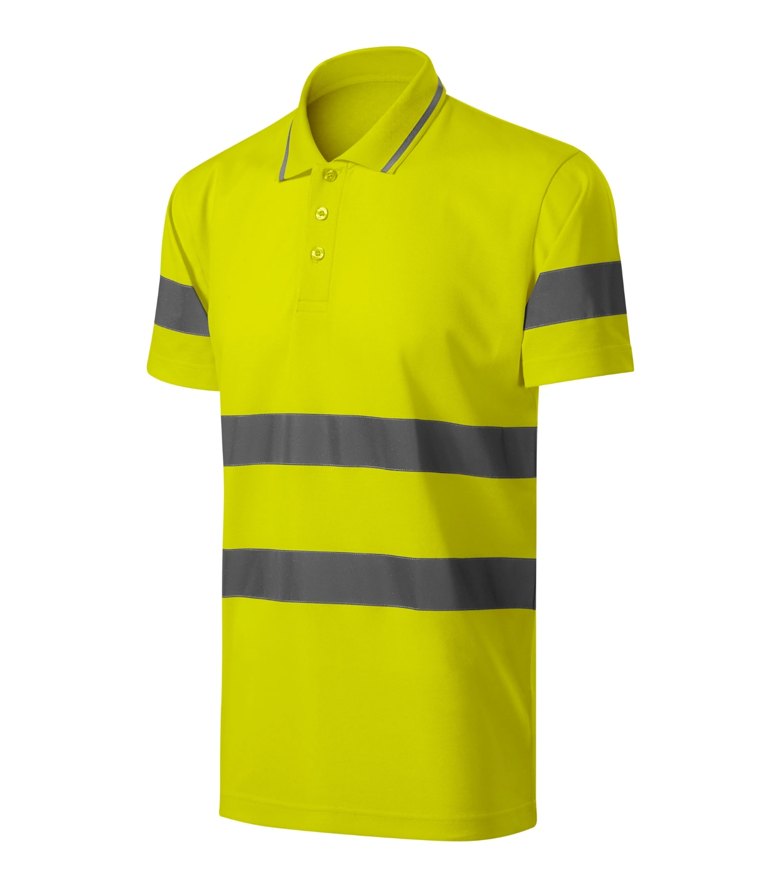 Quartz Pulse - Poloshirt unisex 55% katoen, 45% polyester - 2V9, fluorescerend Geel, maat S