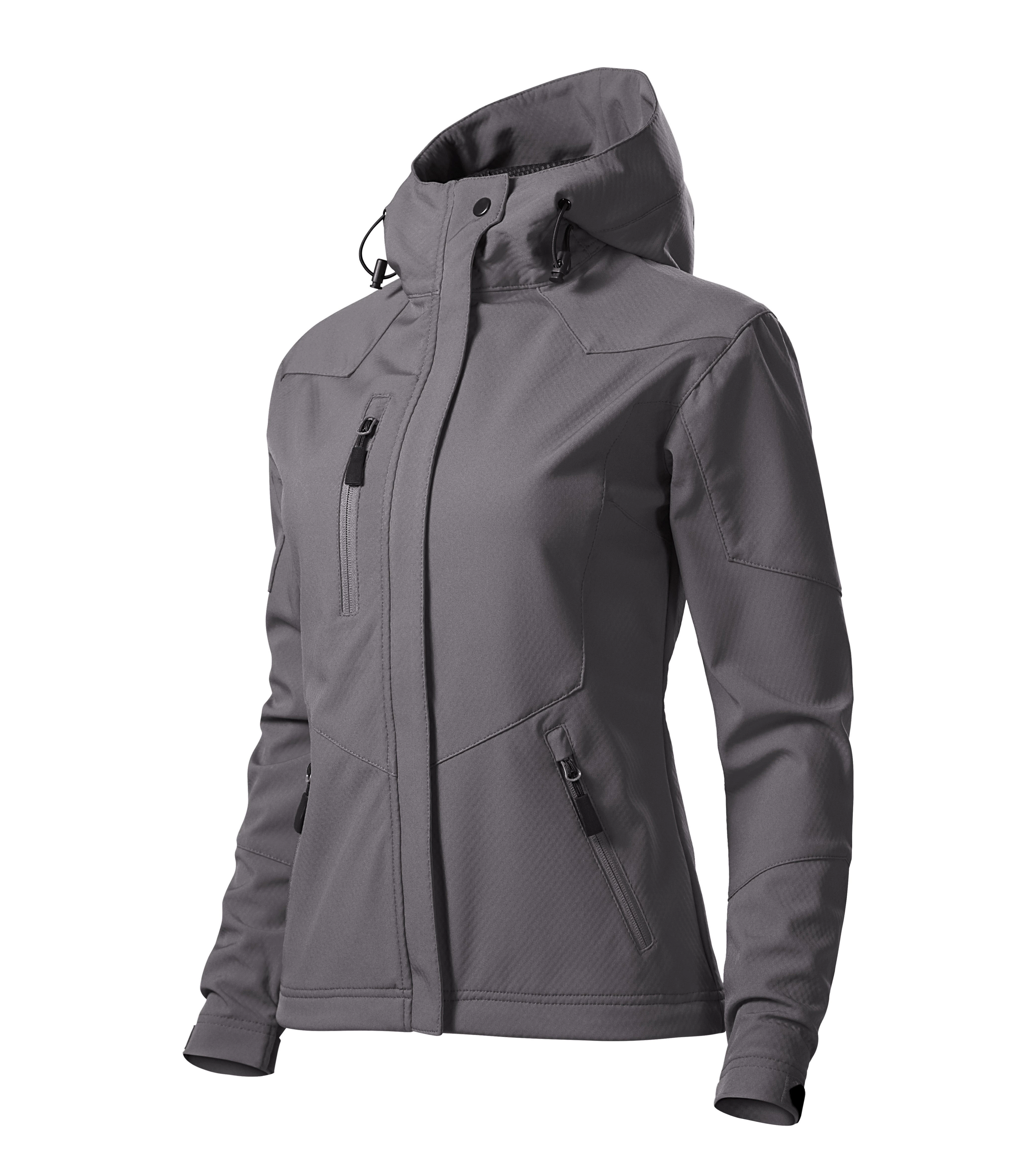 Aurelia Crest - Softshelljas dames 96% polyester 6% elastaan, nanotex, waterproof - 532, staal Grijs, maat XS