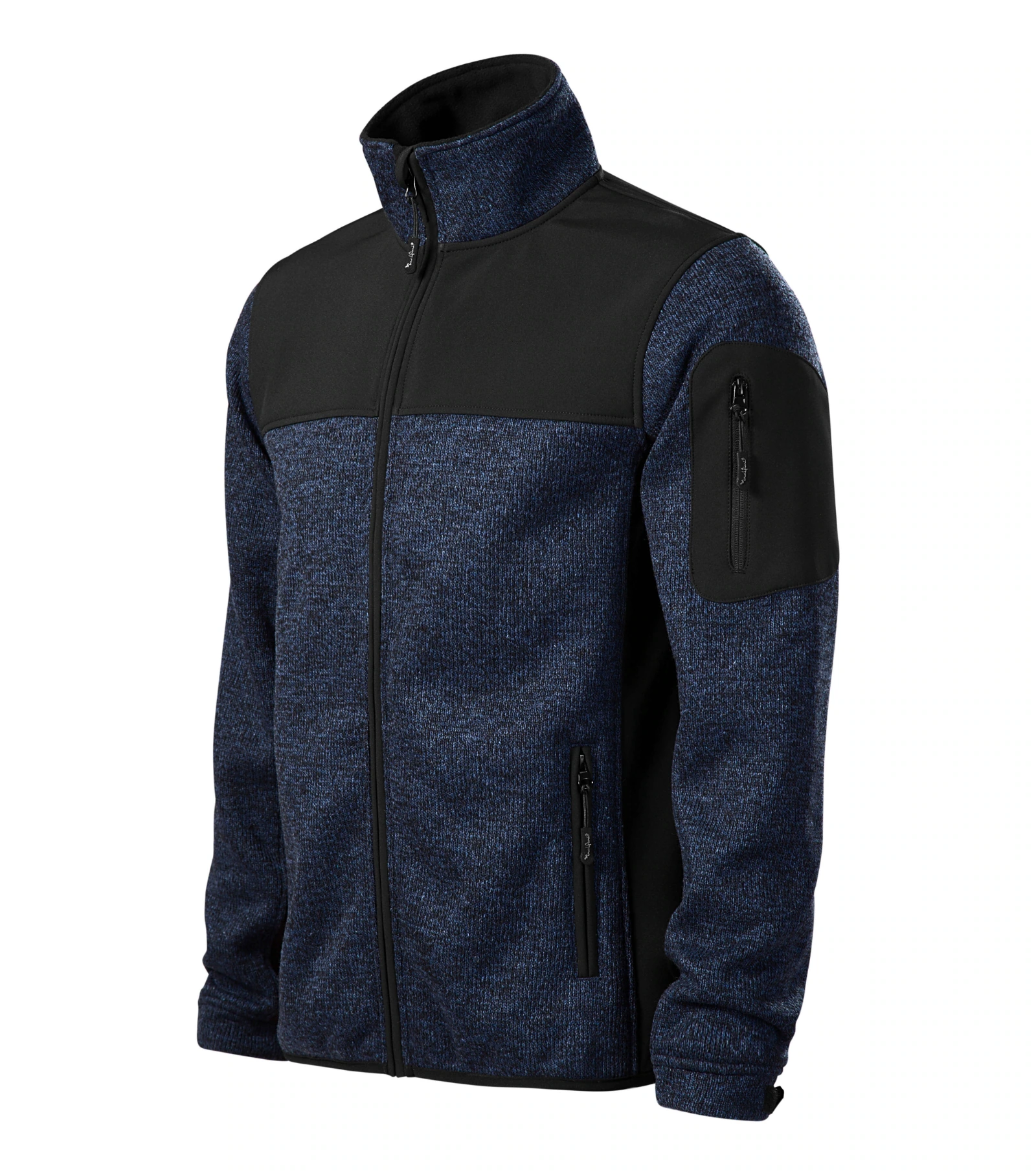 Dawn Loom - Softshelljas heren 100% polyester - 550, gebreid blauw, maat S