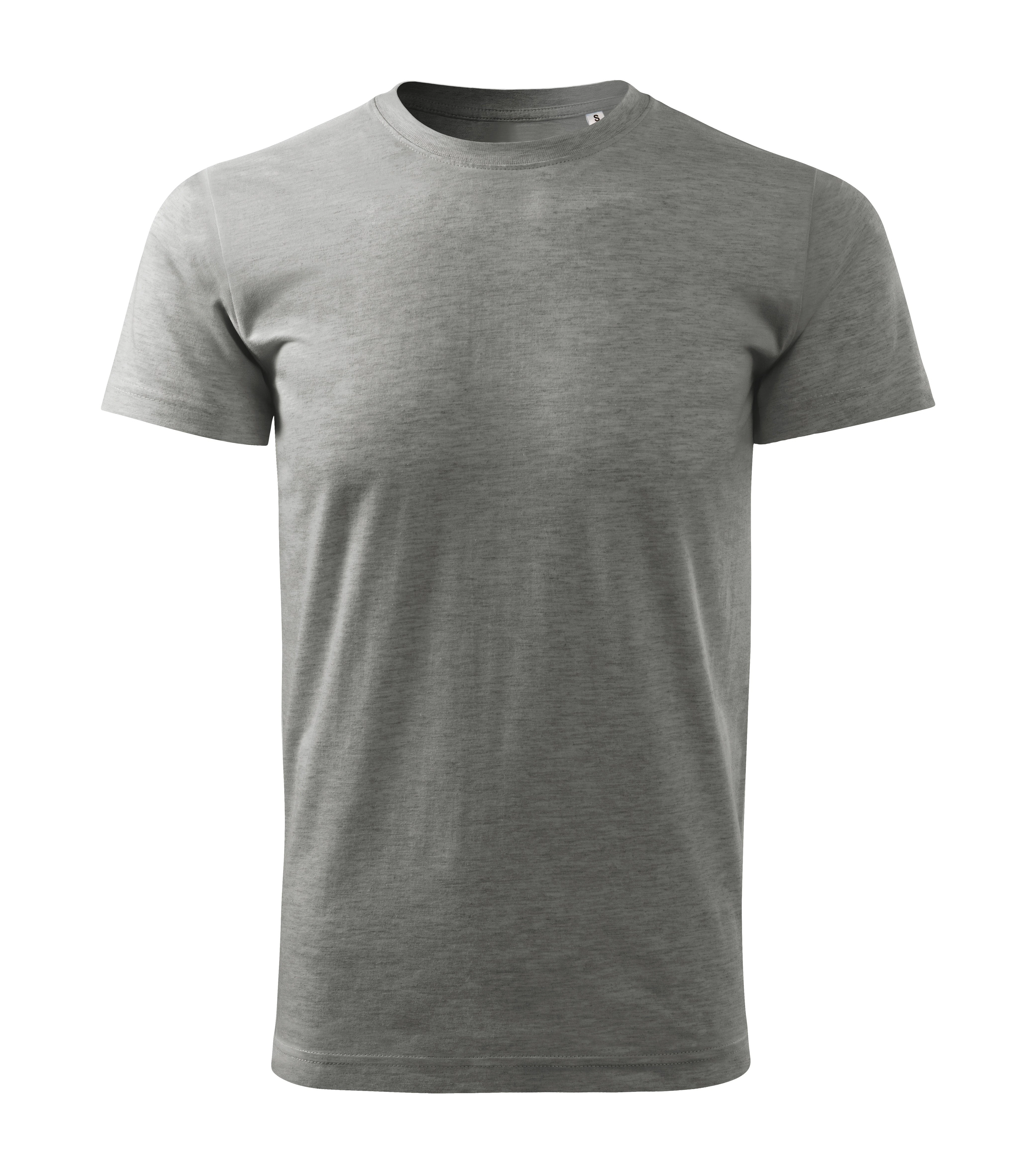 Summit Flow - T-shirt heren 100% katoen FREE - F29, donker Grijs gemêleerd, maat S