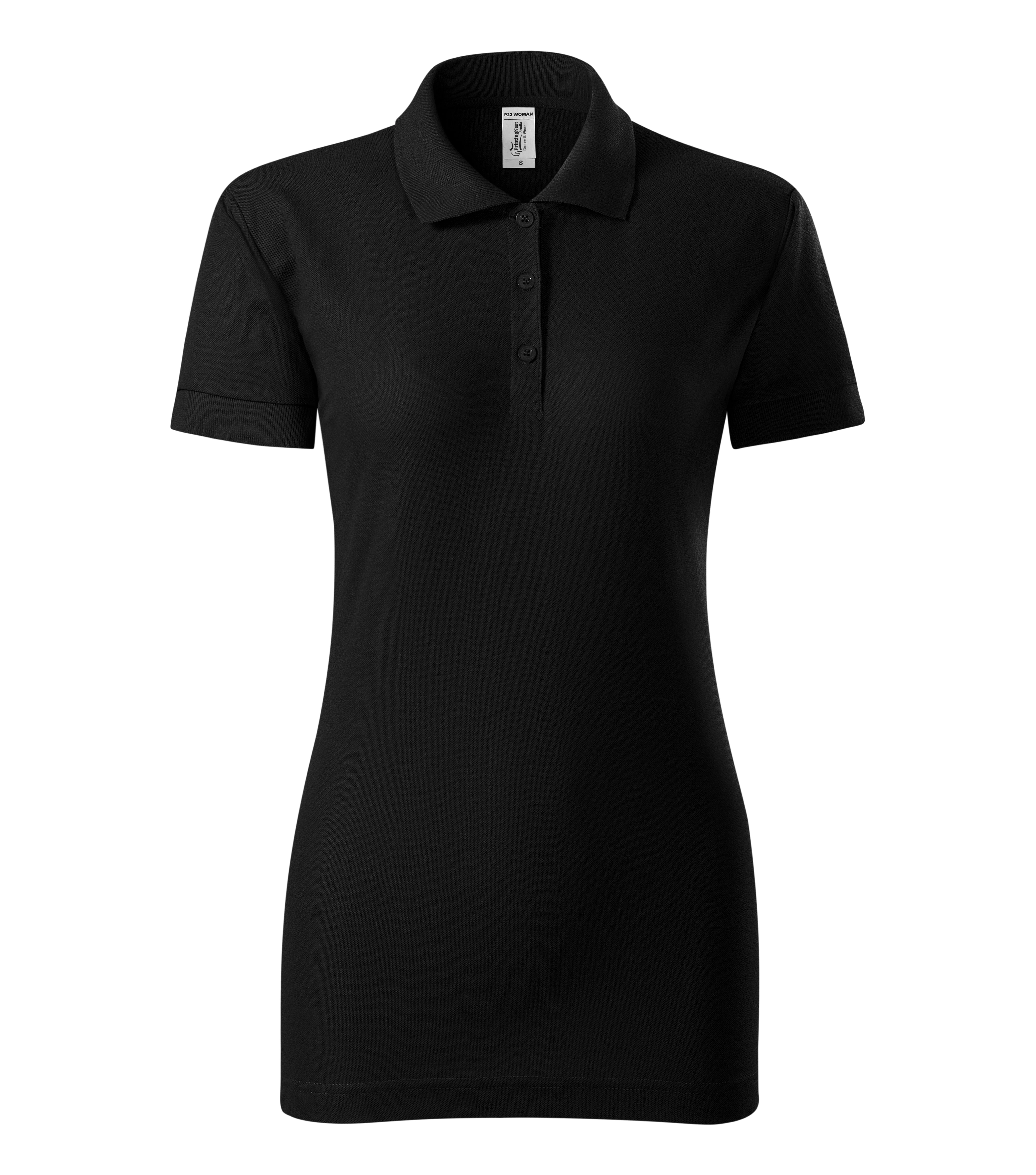 Morganite -Poloshirt dames 65% cottong 35% polyester - P22, Zwart, maat S