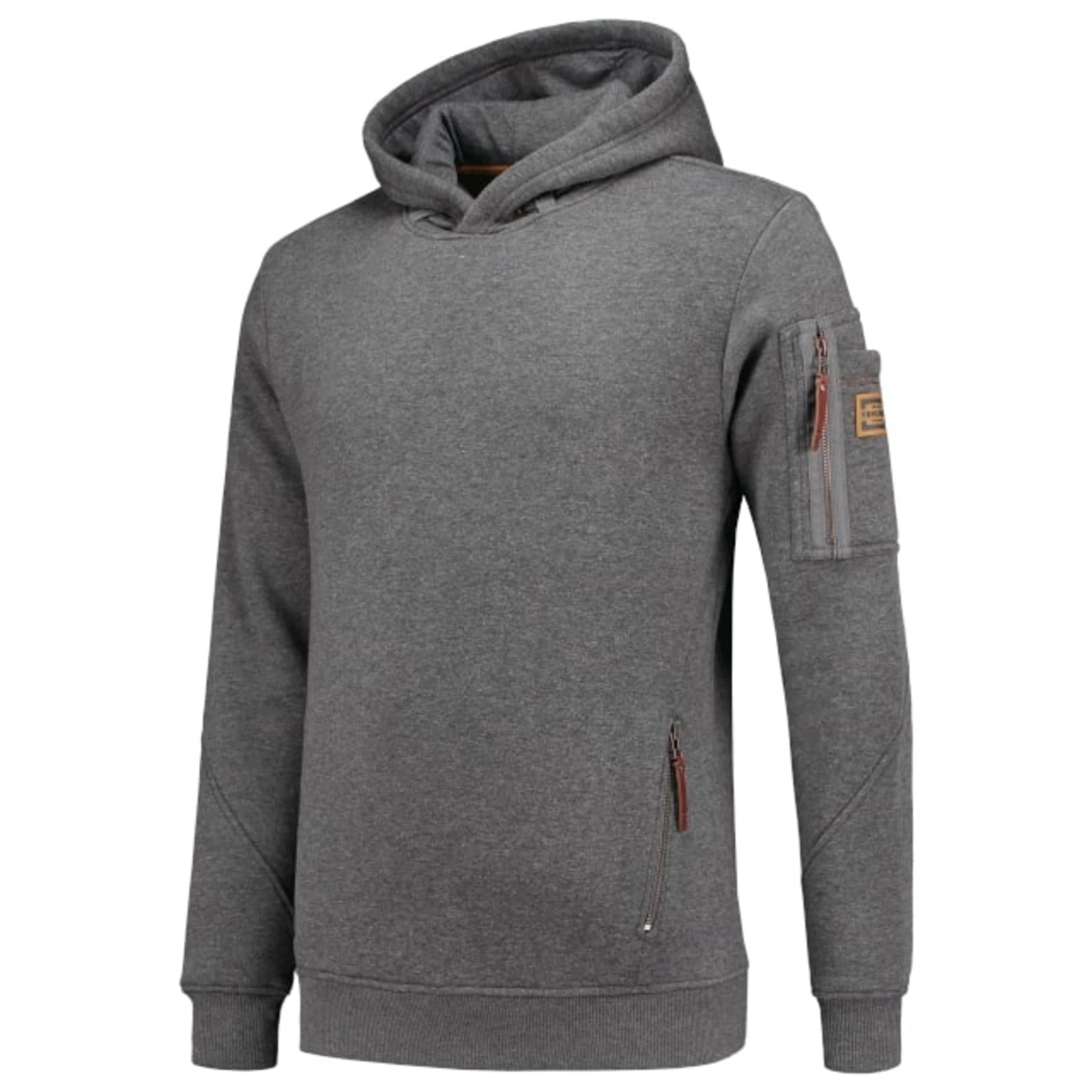 Zephyr Field - Sweater heren 80% katoen, 20% polyester - T42, steen gemêleerd, maat S