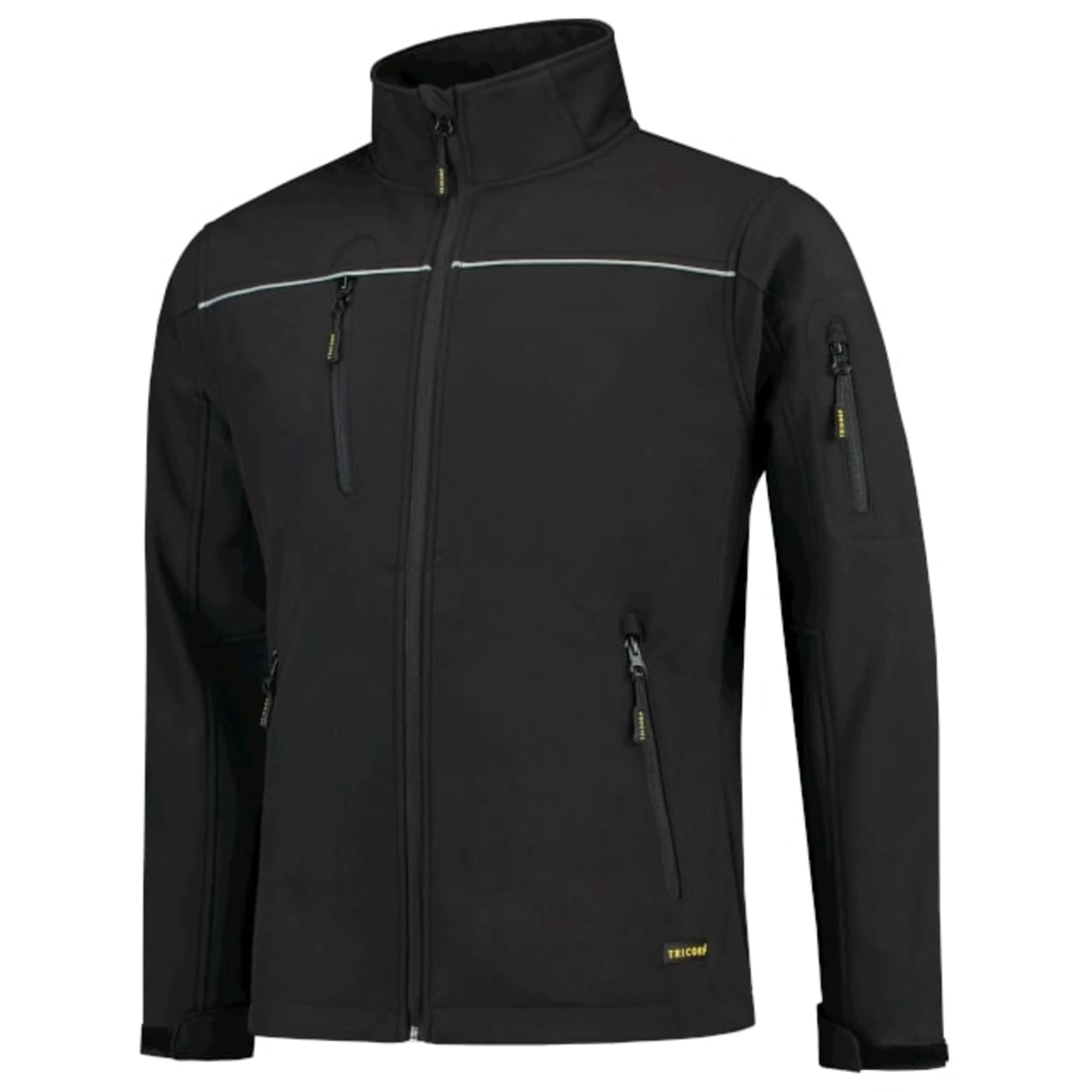 Lumen Arc - Softshelljas unisex 100% polyester + PU-membraan - T53, Zwart, maat S