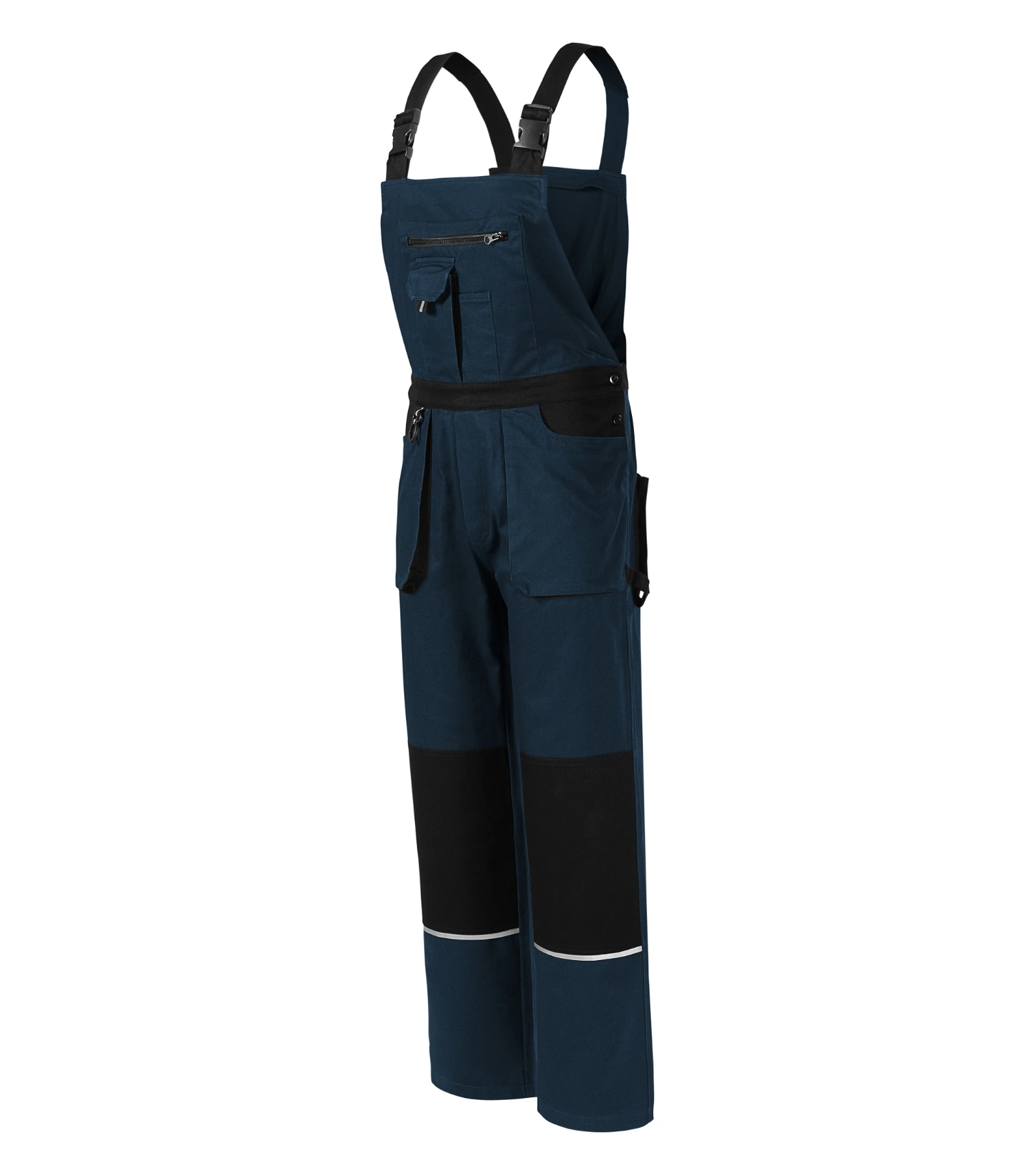 Verdant Horizon - Werkbroek met bretels heren 100% katoen - W02, marine blauw, maat 44/46