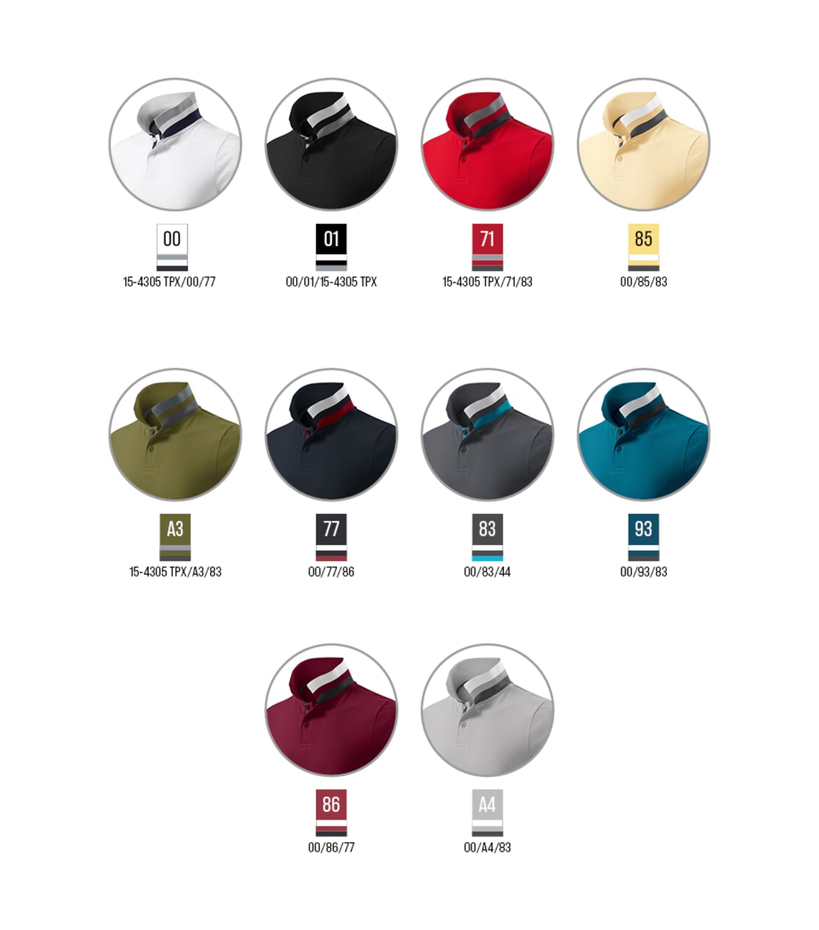 North Path - Poloshirt heren 100% katoen - 256 in formulerood