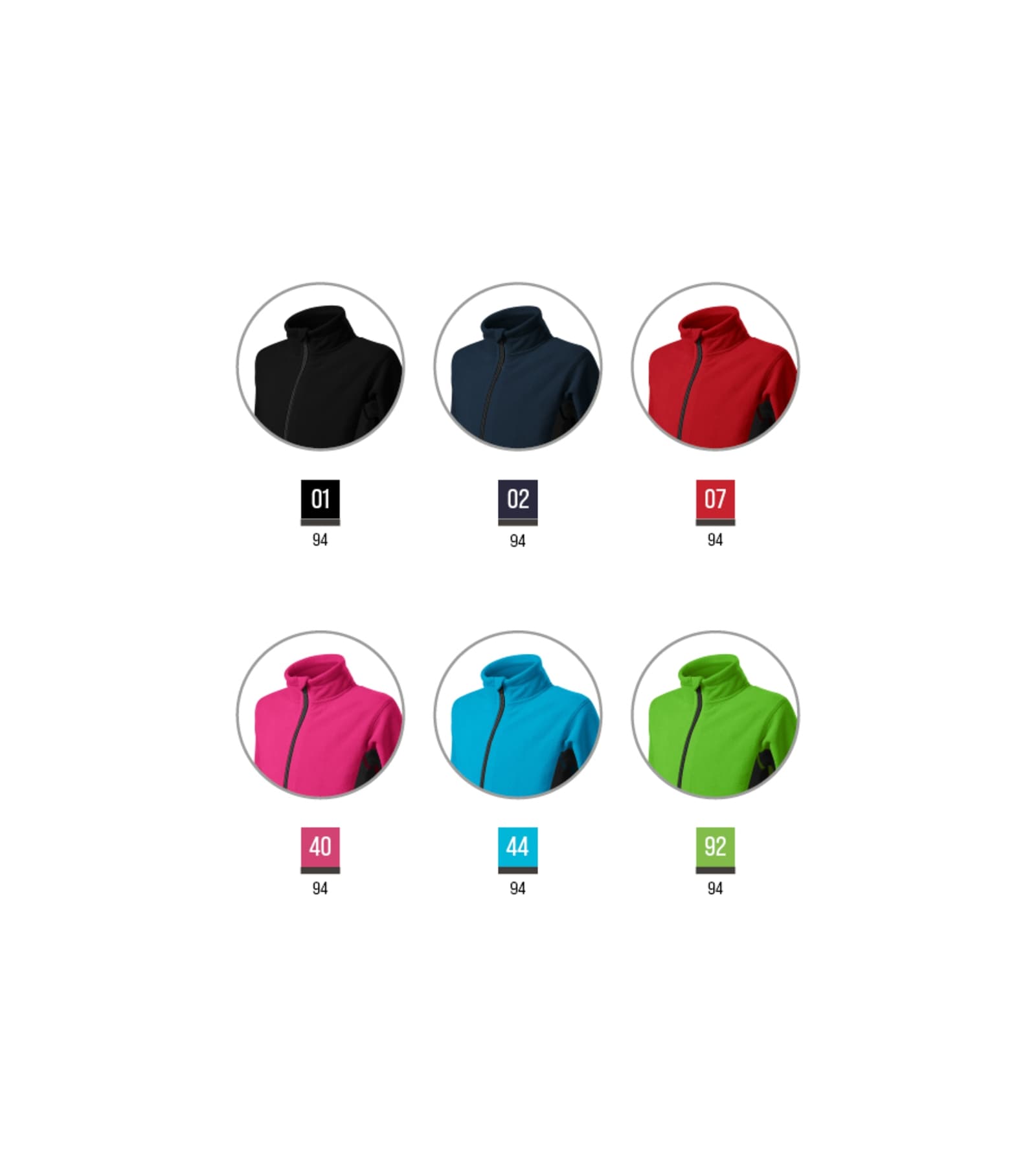 Vivid Line - Fleece kinderen 100% polyester - 529 in atolblauw