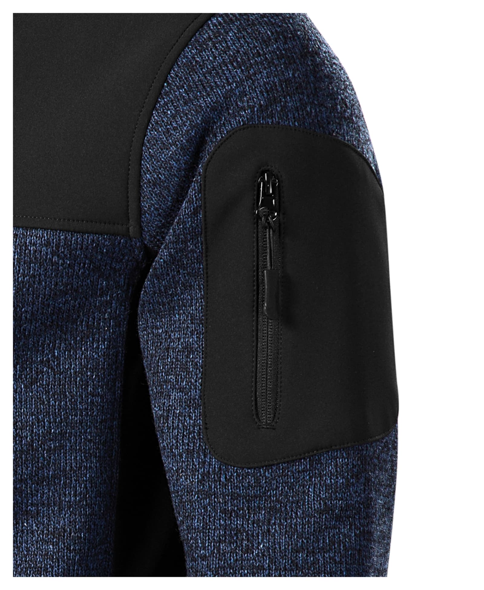 Dawn Loom - Softshelljas heren 100% polyester - 550 in gebreid blauw