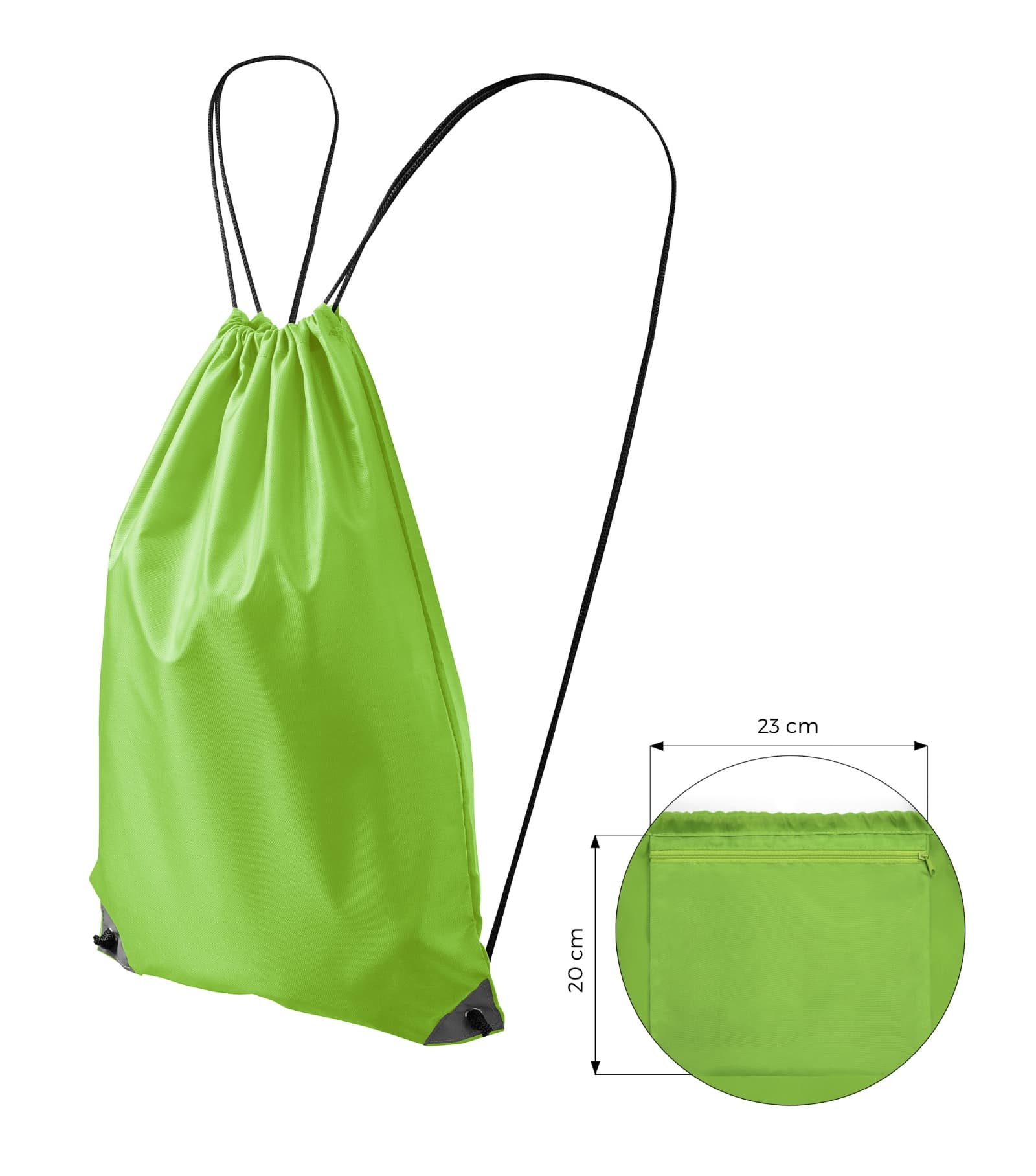 Vale Wave - Gymtas unisex 100% polyester - 912 in appelgroen