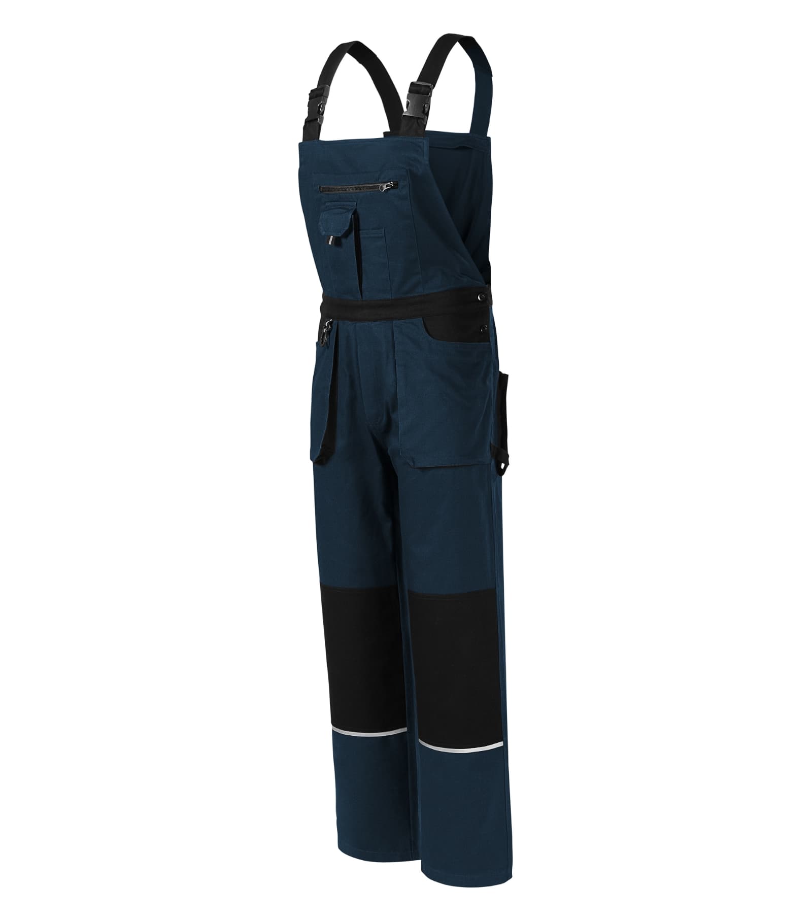 Verdant Horizon - Werkbroek met bretels heren 100% katoen - W02 in marine blauw