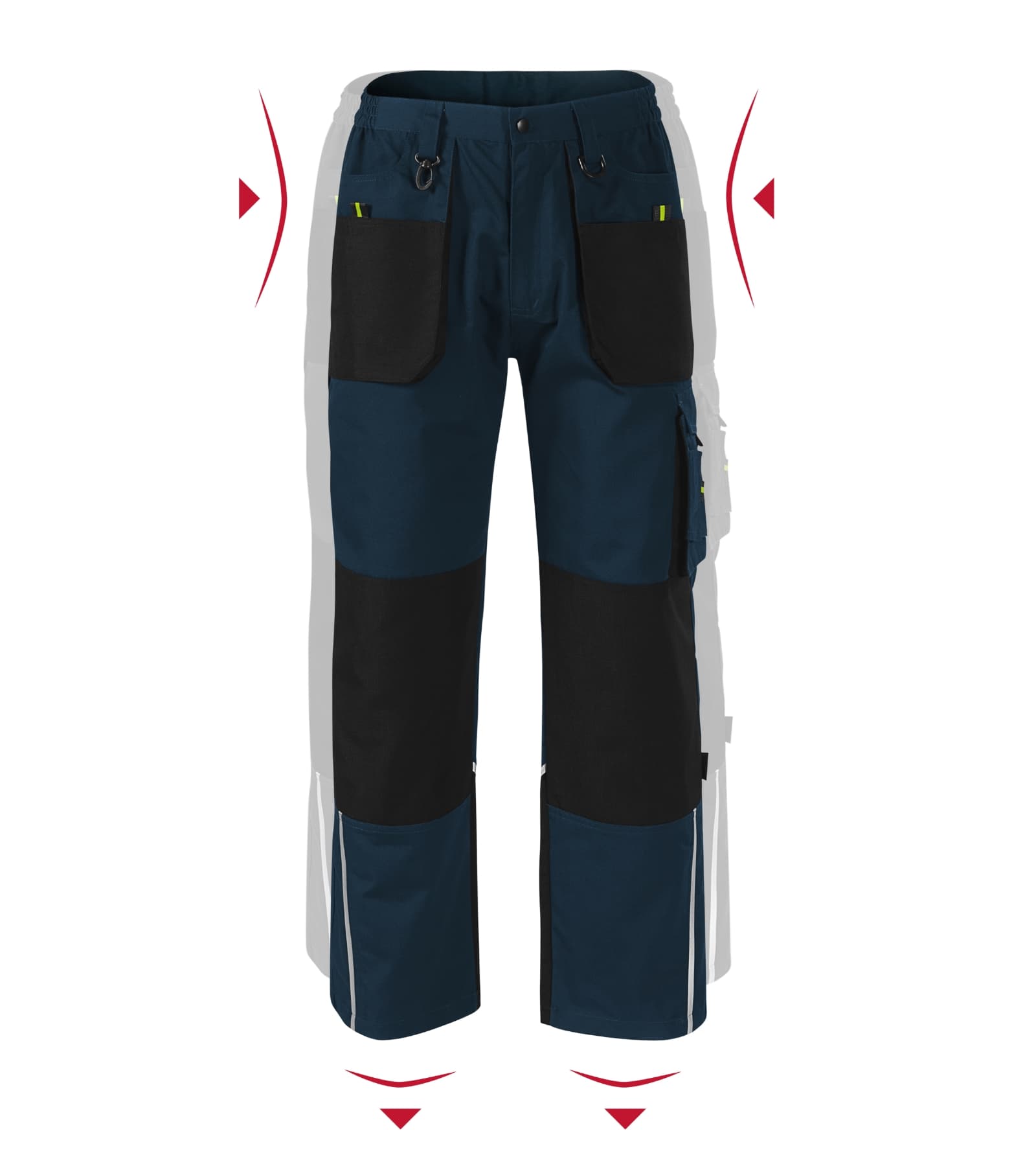 Flint Line - Werkbroek heren 65% polyester, 35% katoen - W03 in marine blauw
