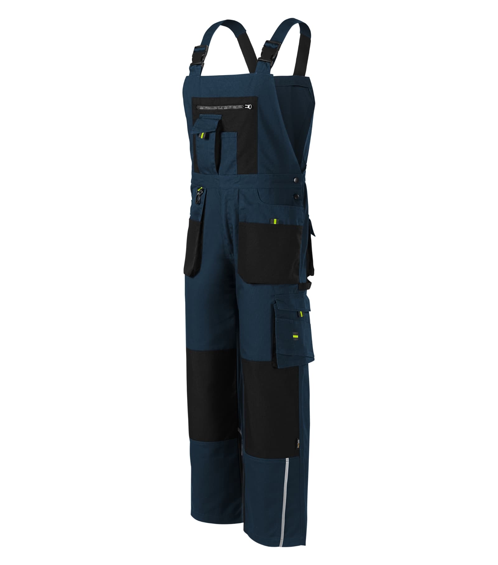 Terra Line - Werkbroek met bretels heren 65% polyester, 35% katoen - W04 in marine blauw