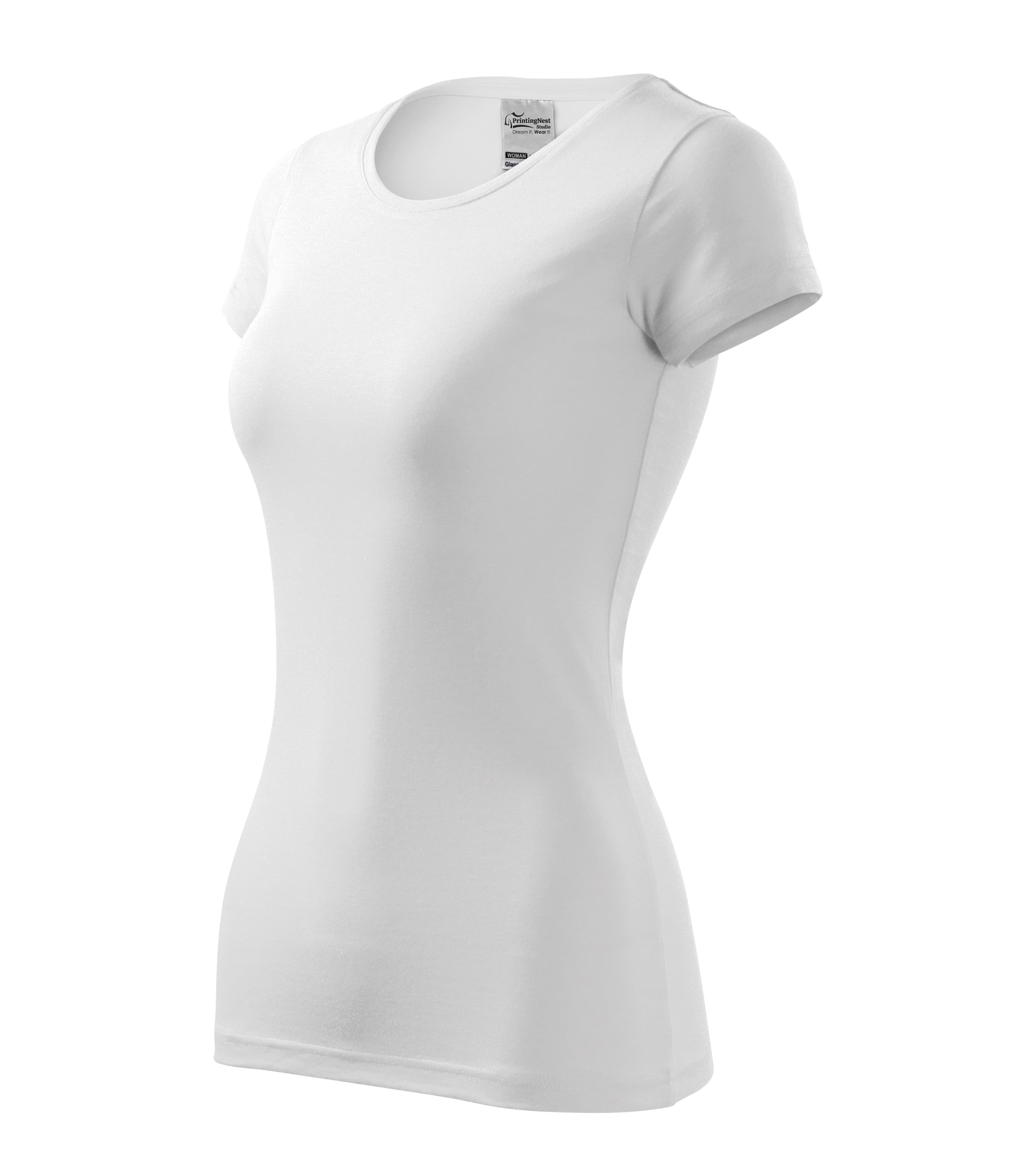 Cloudline - T-shirt dames 95% katoen 5% elastaan - 141 in wit