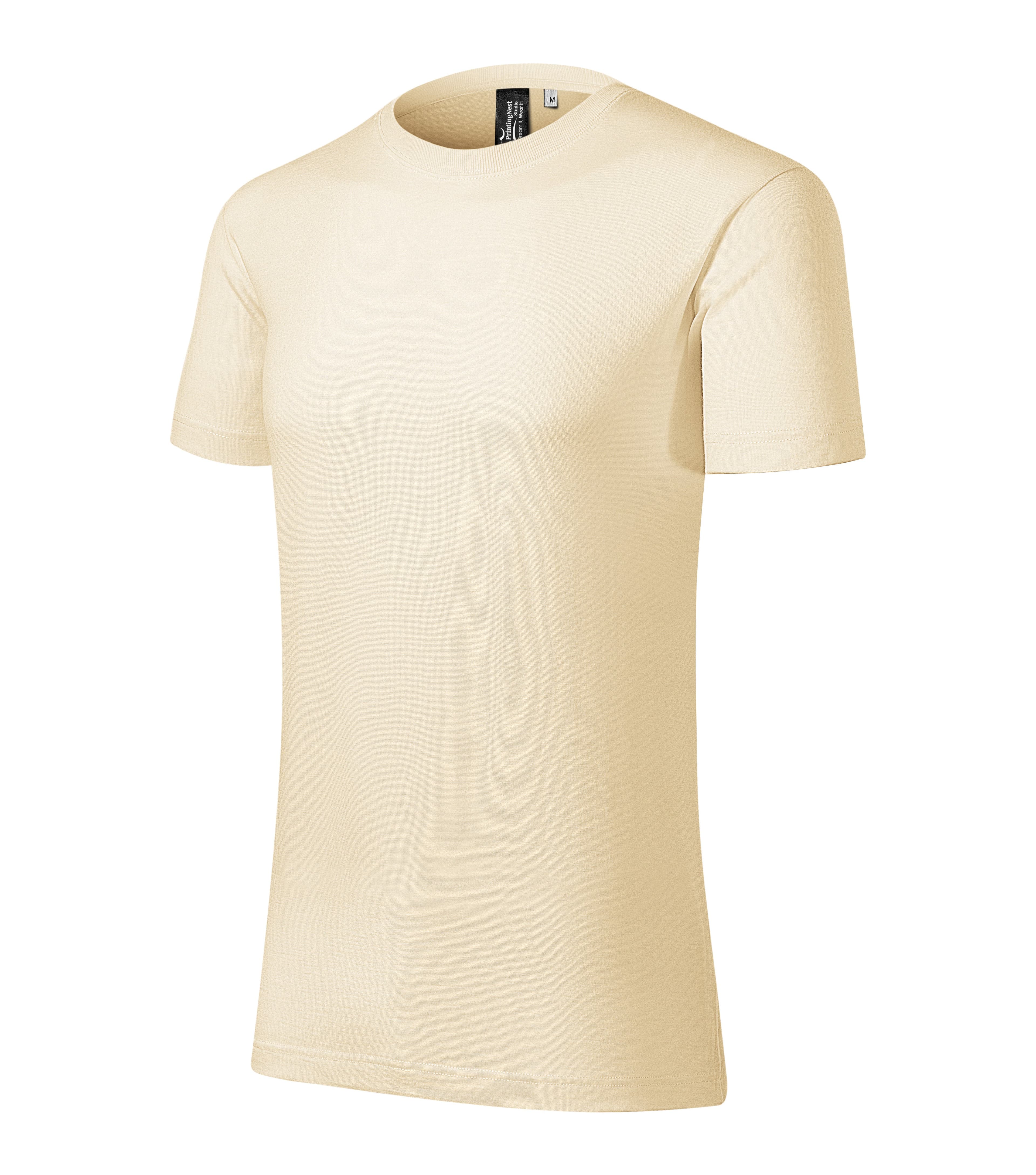 Storm Loom - T-shirt heren 100% merinowol - 157 in amandel