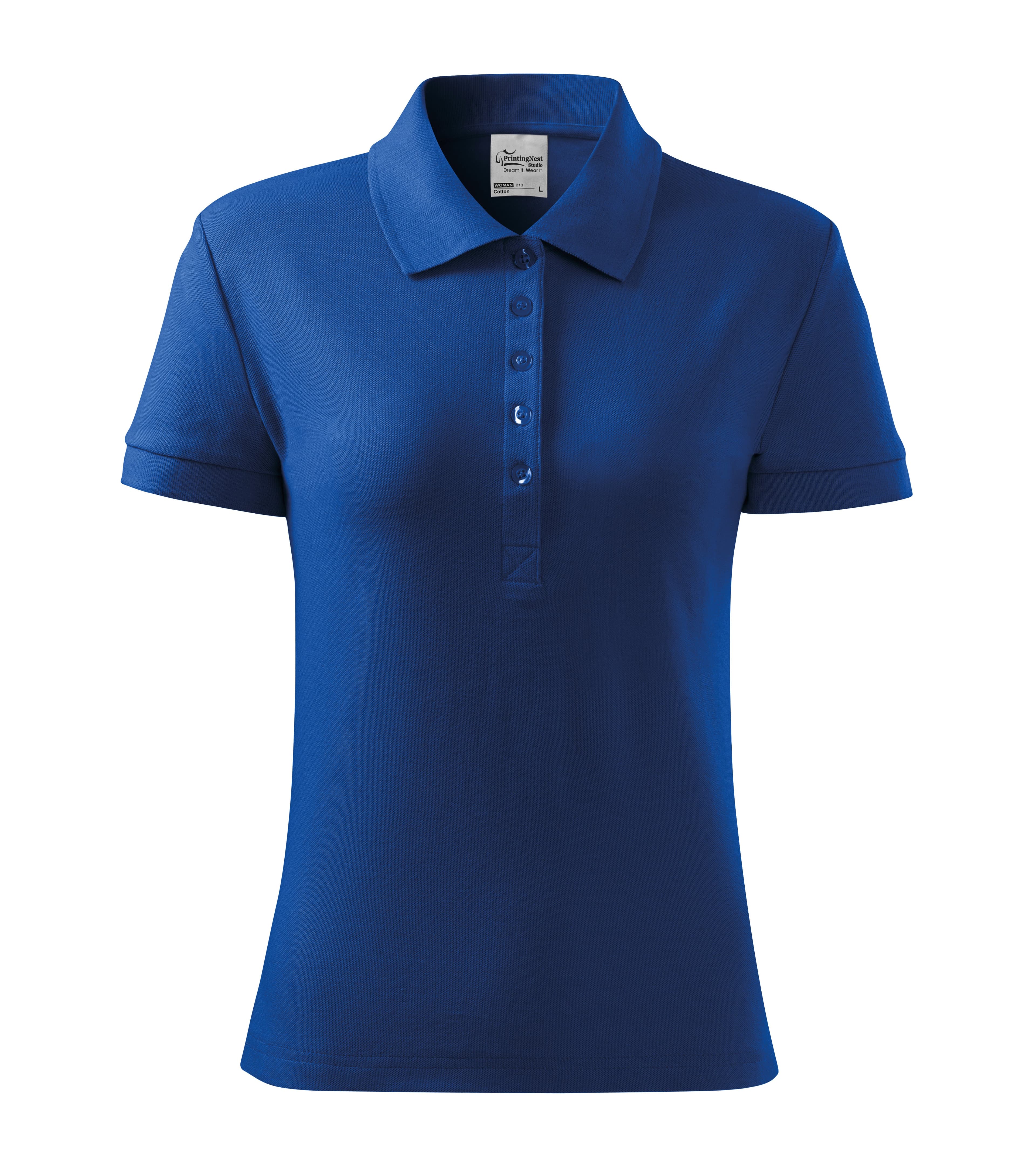 Amarine - Poloshirt dames 100% katoen - 213 in konings blauw