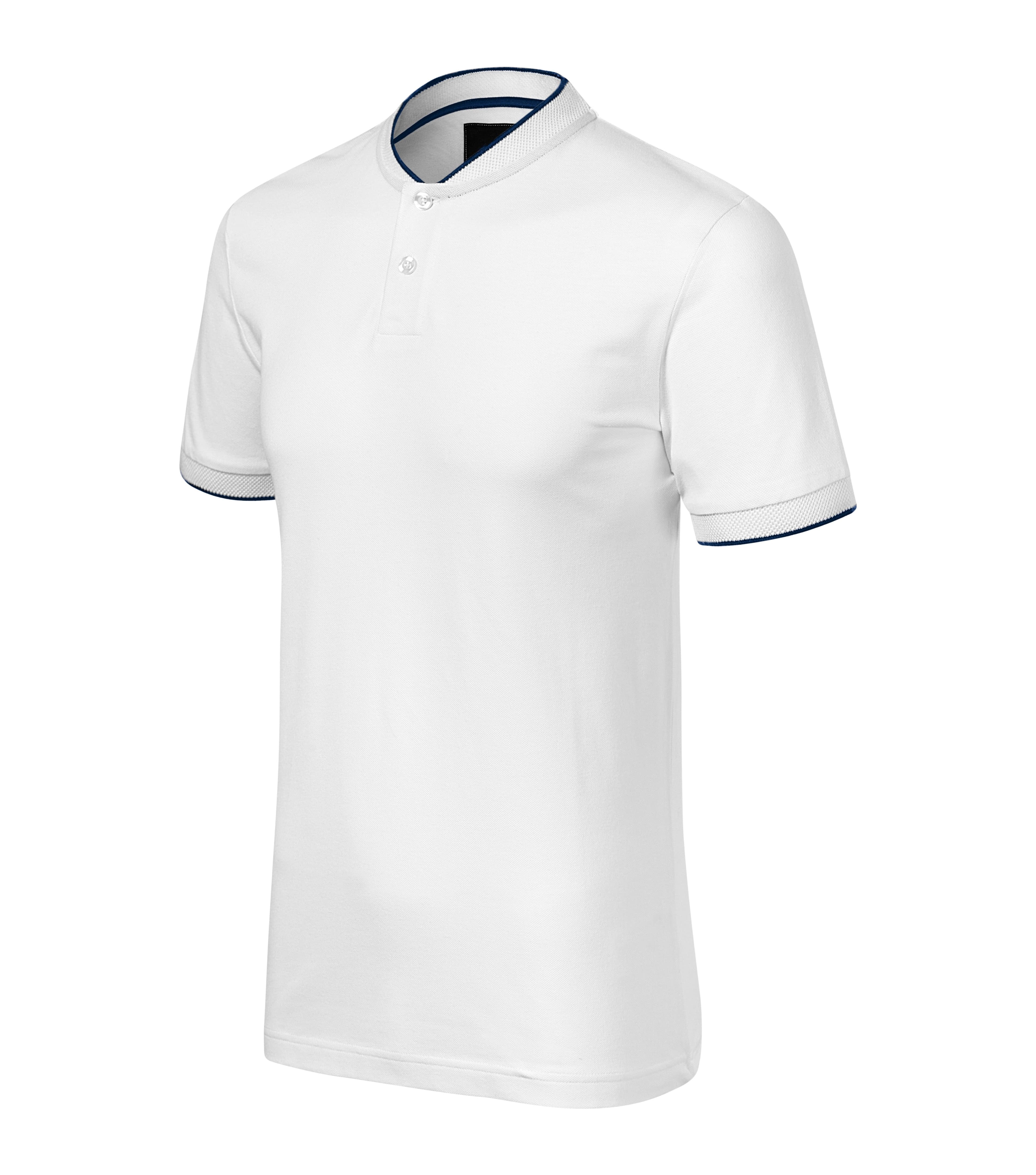 Drakon Sphere -Poloshirt heren 100% katoen, bomber collar- 273 in wit