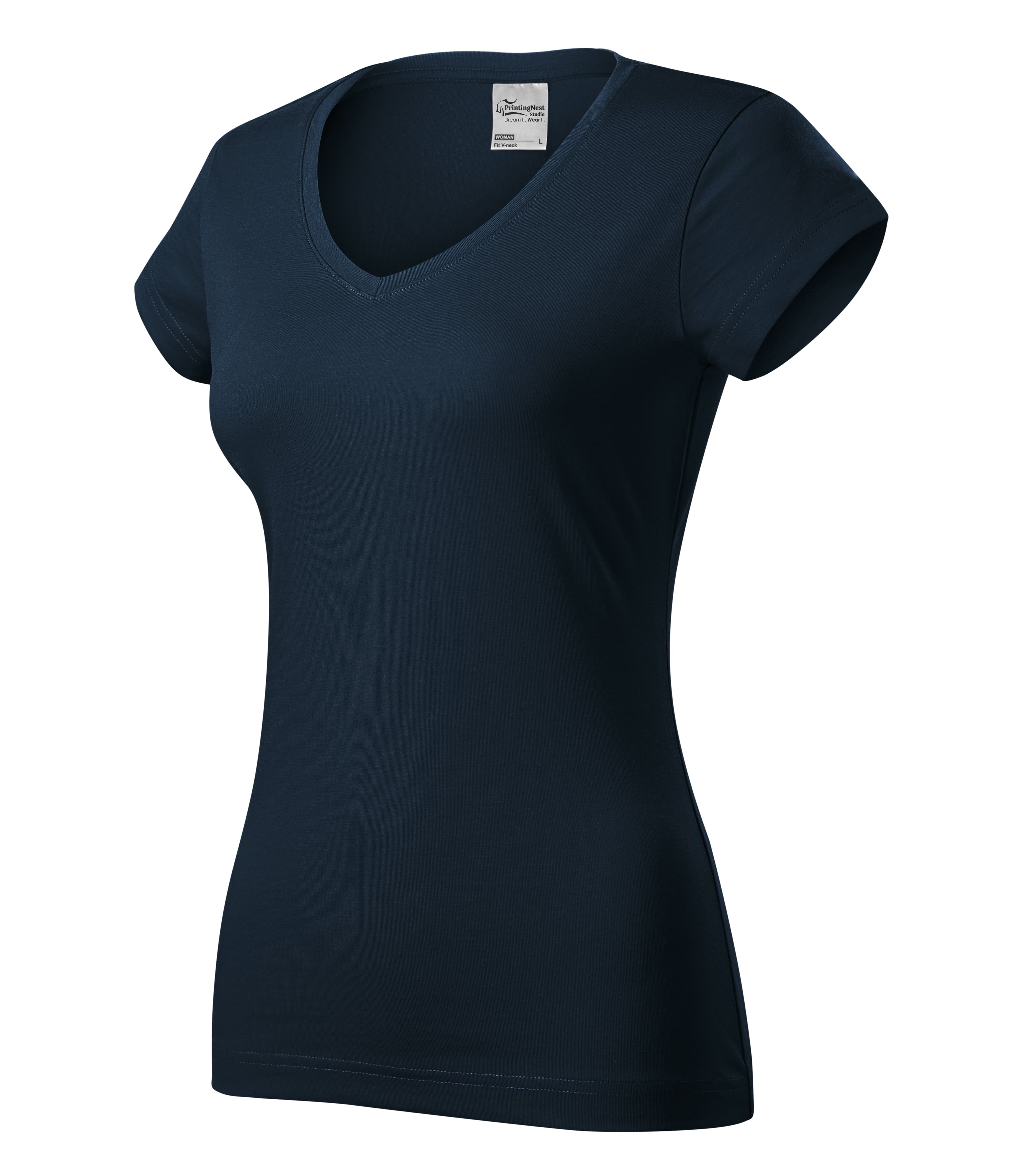 Ember Light - T-shirt dames 100% katoen  - 162 in marine blauw