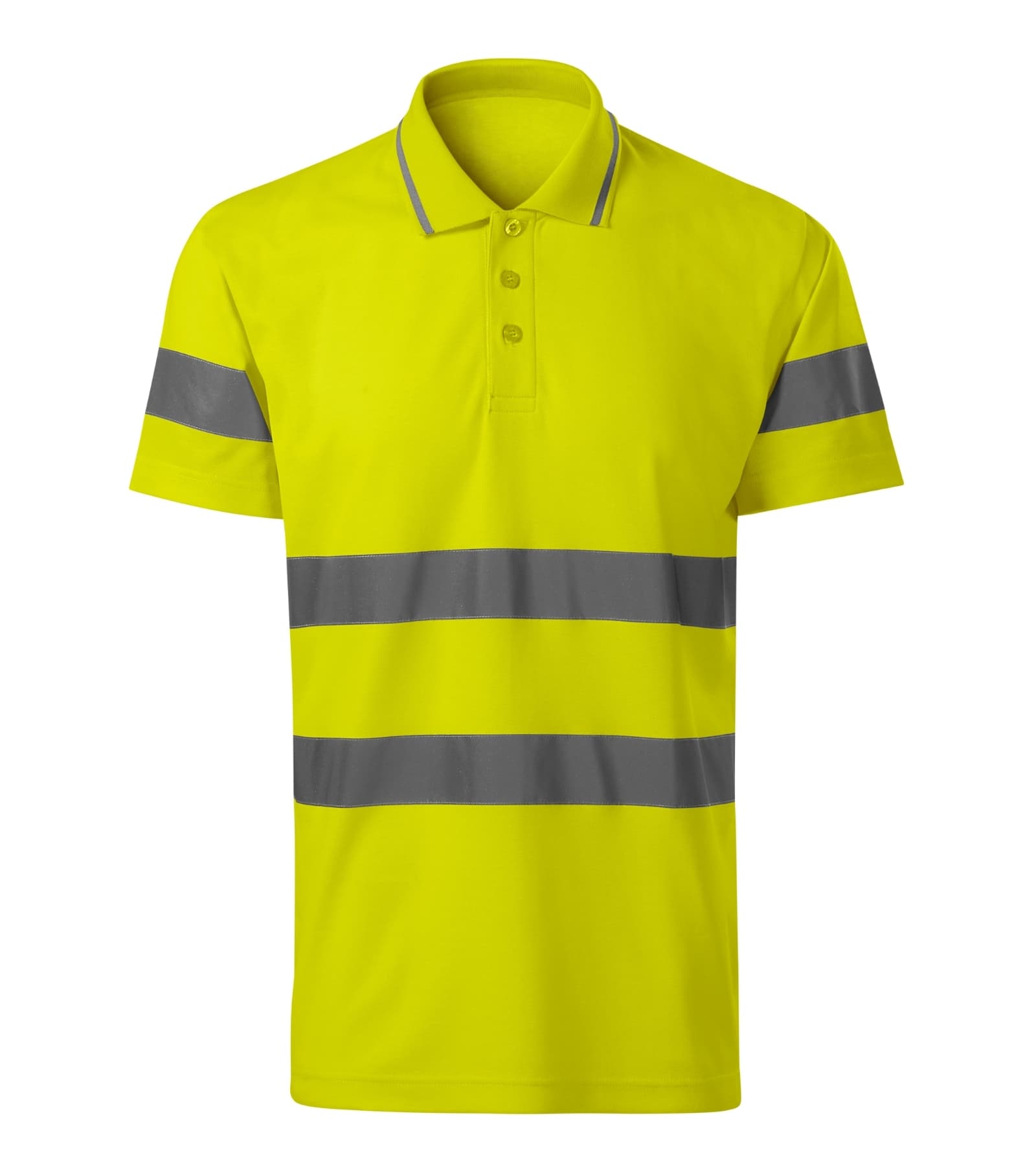 Quartz Pulse - Poloshirt unisex 55% katoen, 45% polyester - 2V9 in fluorescerend Geel