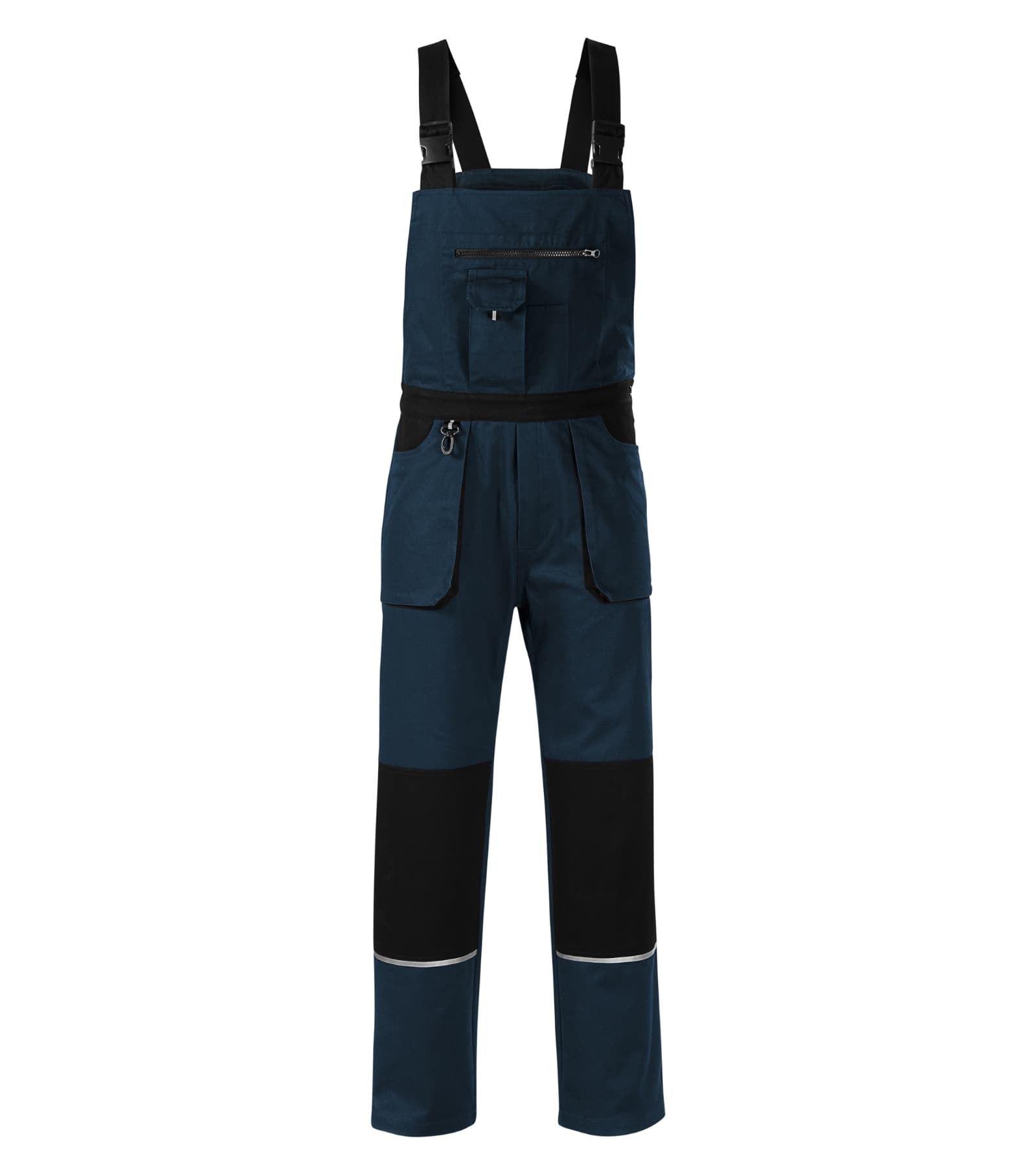 Verdant Horizon - Werkbroek met bretels heren 100% katoen - W02 in marine blauw