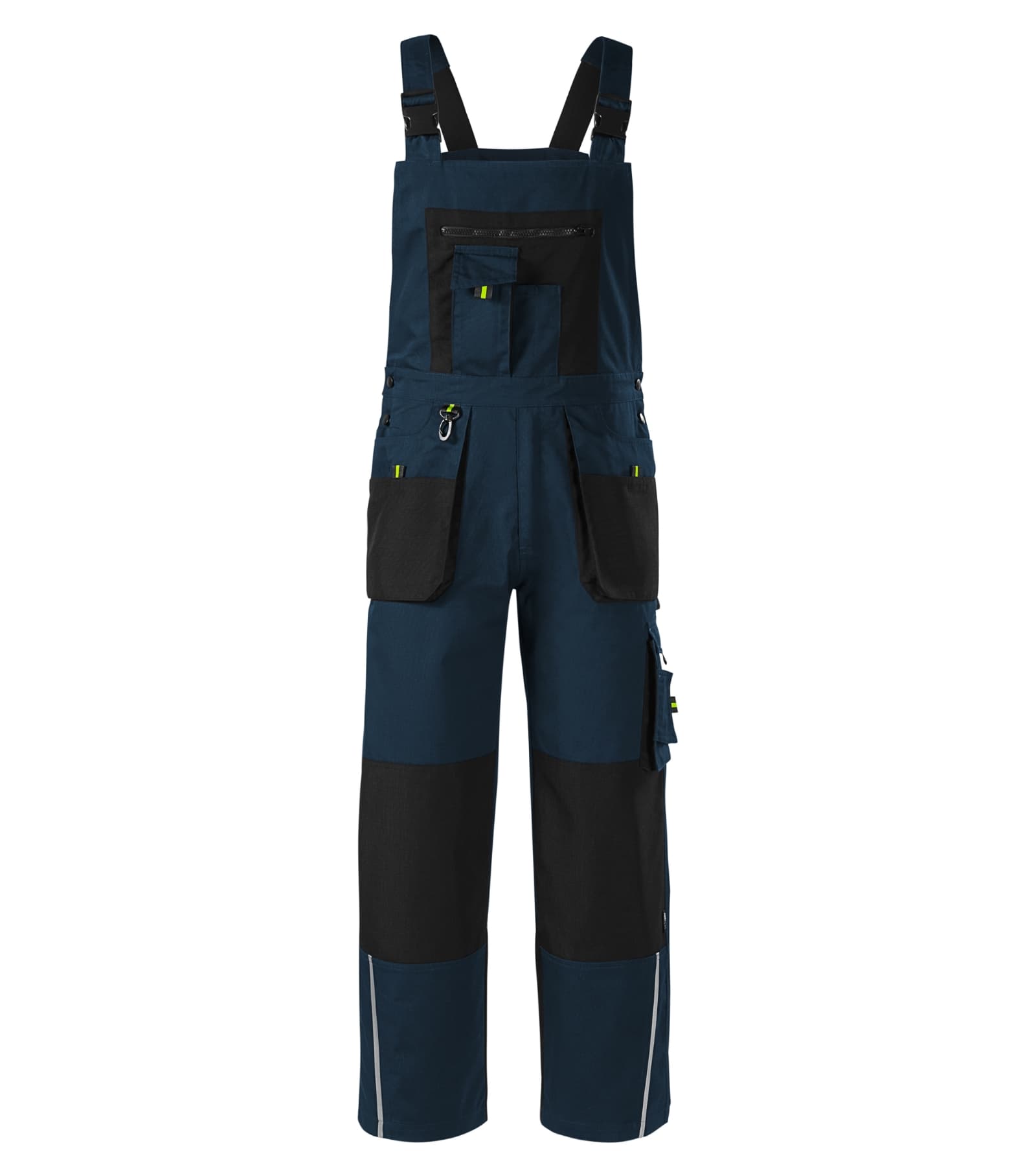 Terra Line - Werkbroek met bretels heren 65% polyester, 35% katoen - W04 in marine blauw