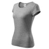 Pure Haven - T-shirt women's 100% cotton - 122 - Dark gray melange