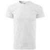 BASIC T-shirt heren 100% katoen siliconen finish - 129 - White