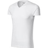 Slim FIT V-hals T-shirt heren 100% katoen - 146 - White
