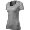 T-shirt dames 100% merinowol - 158 - Gray
