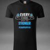 Gym Fitness motiverend T-shirt (spiegeleffect) - zwart 1 - Black