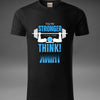 Gym Fitness motiverend T-shirt (spiegeleffect) - zwart 3 - Black