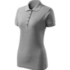 Celestine - Polo shirt women's 65% cotton 35% polyester FREE - F10 - Dark gray melange