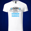 Gym Fitness motiverend T-shirt (spiegeleffect) - wit 2 - White