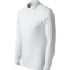 Klassiek poloshirt heren - lange mouw - White