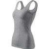 Top dames 95% katoen 5% elastaan - 136 - Gray