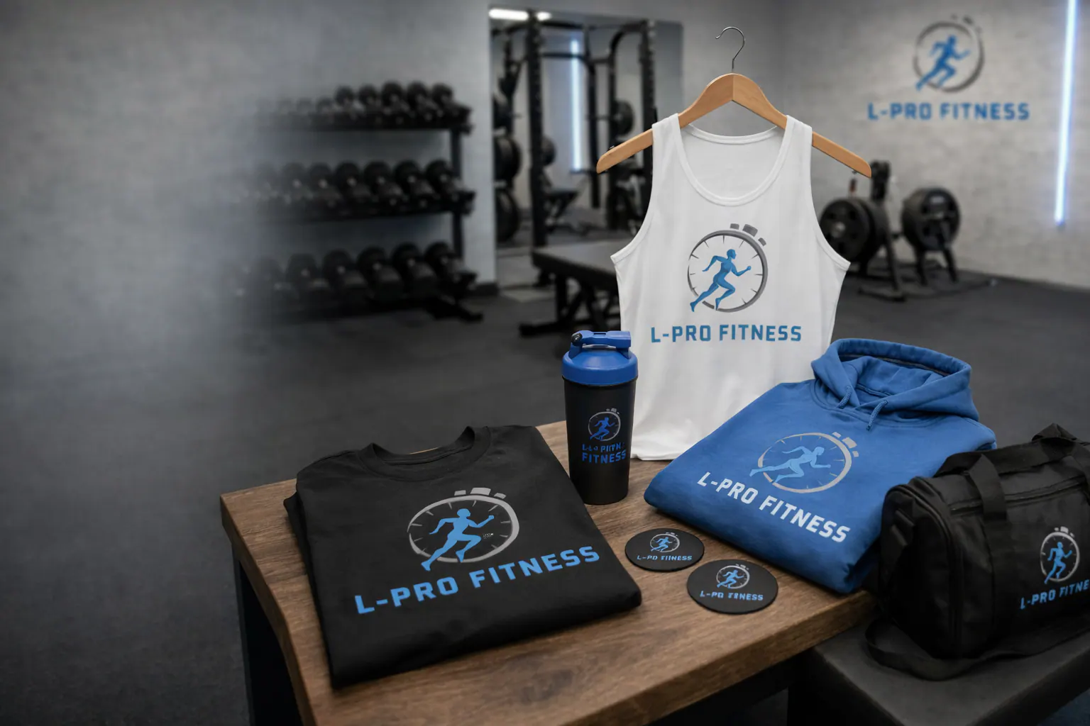 Bedrukking voor gym- en fitnessmerken