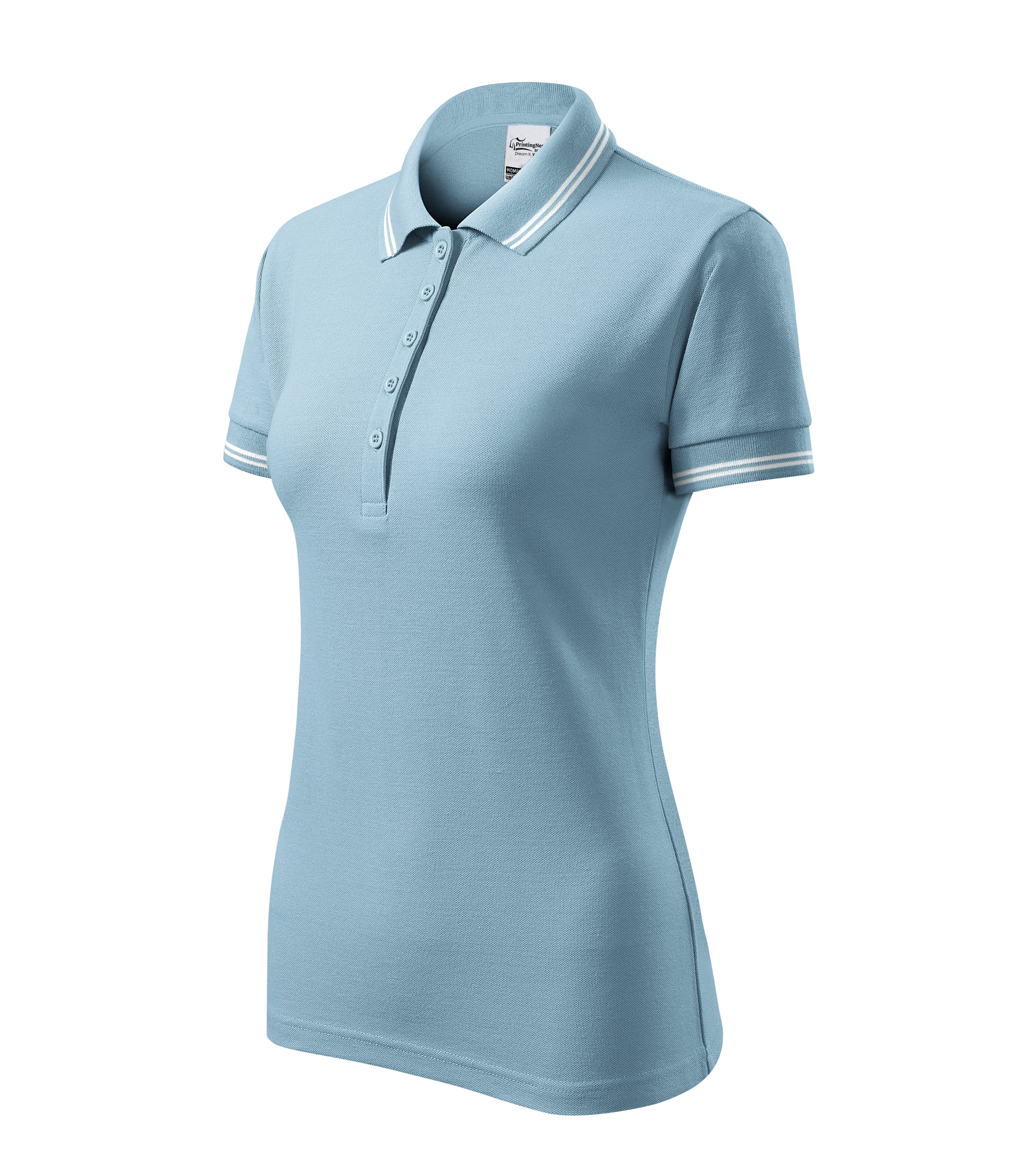 Rose Quartz -Poloshirt dames 65% katoen 35% polyester - 220, hemelsblauw, maat XS