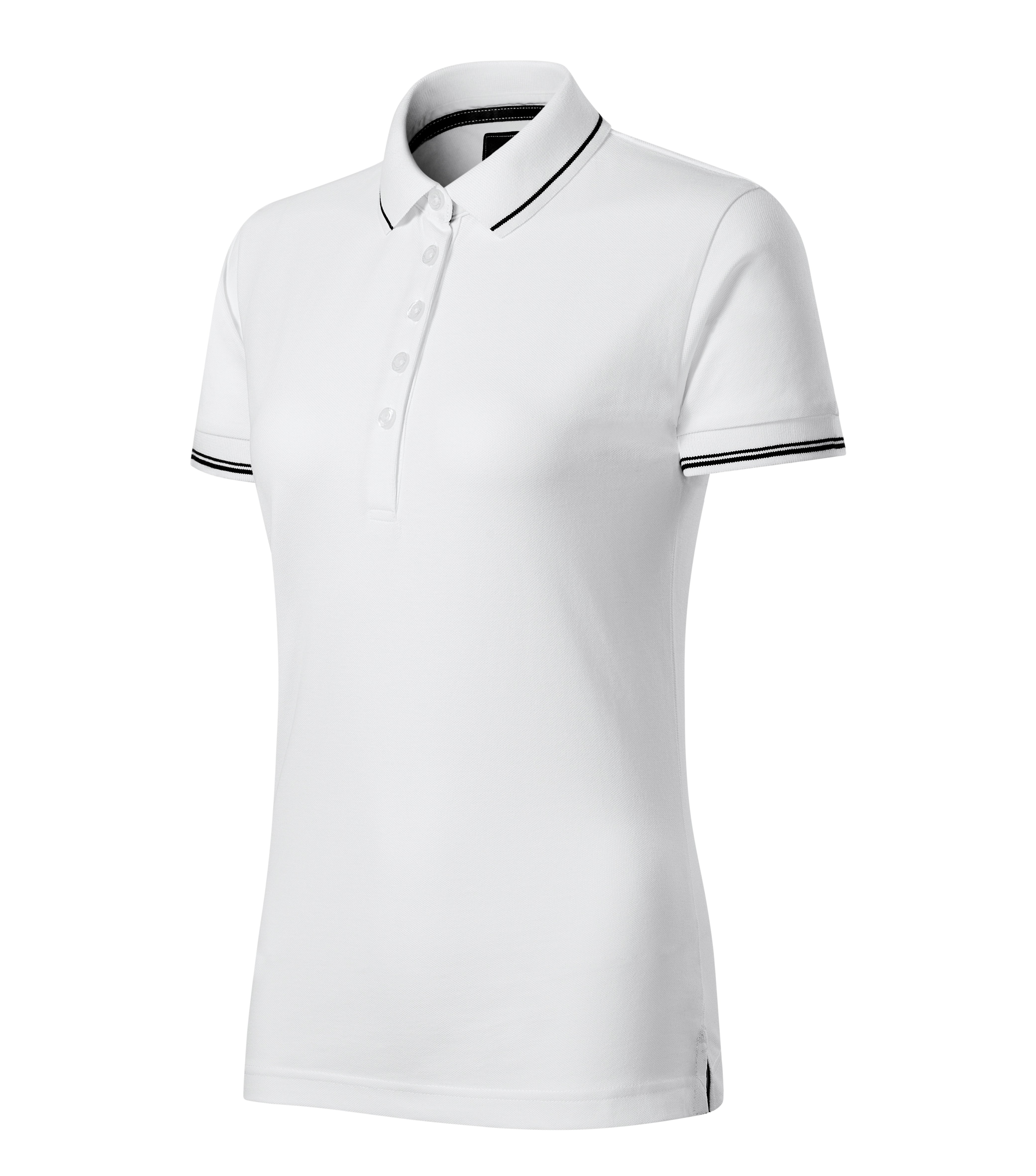 Aventrine - Polos shirt dames 95% katoen 5% elastaan - 253, wit, maat S